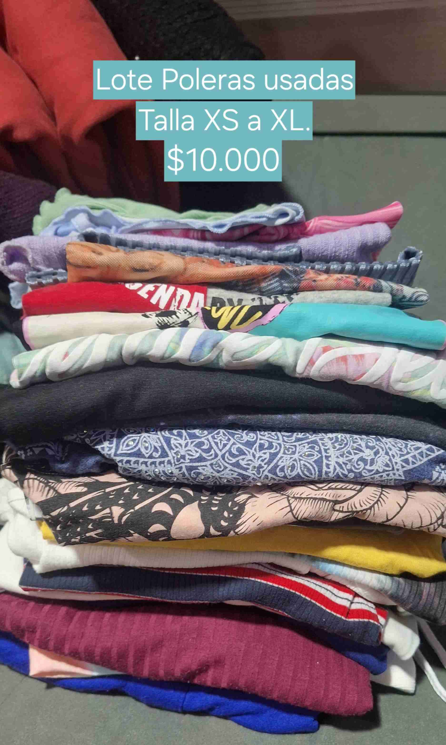 Lote de poleras varias tallas