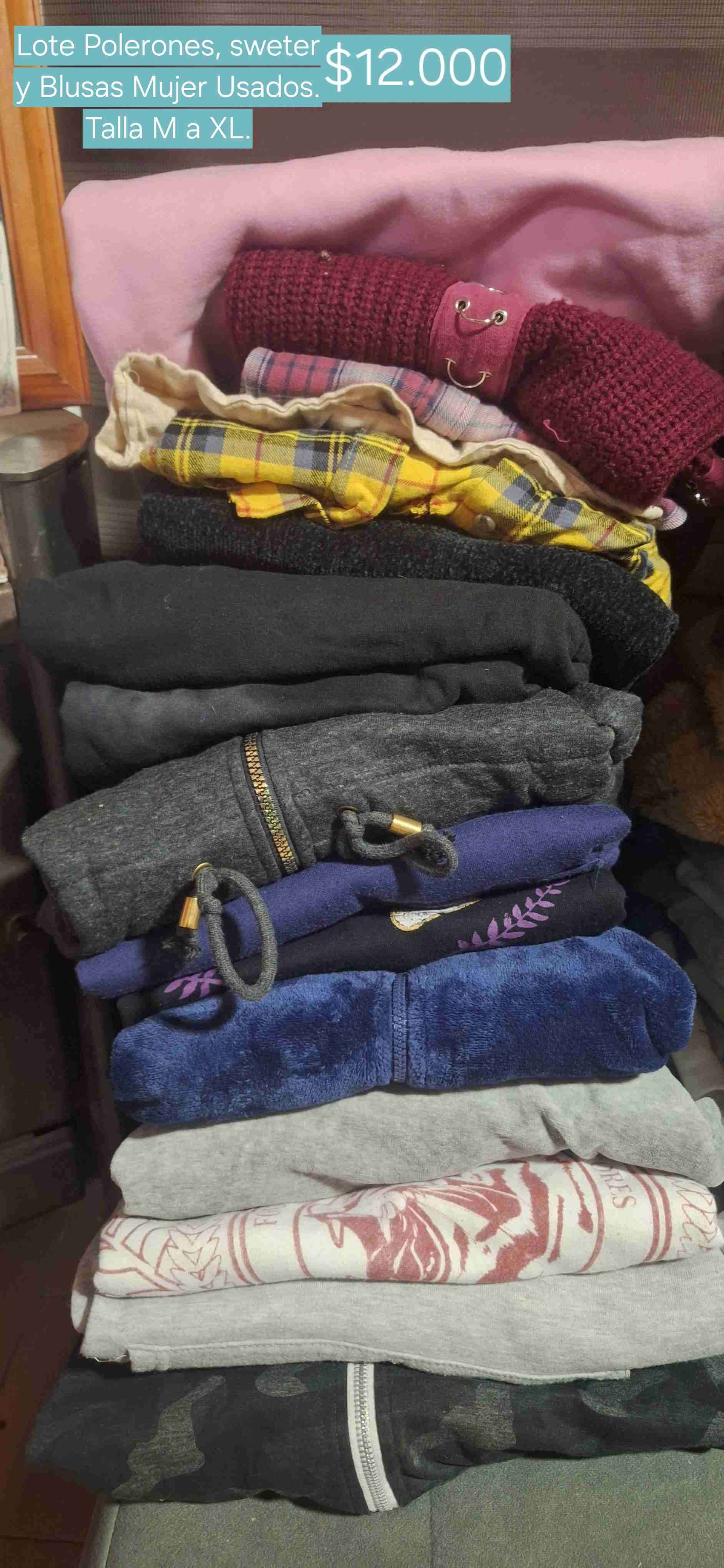 Lote de polerones y sweaters usados