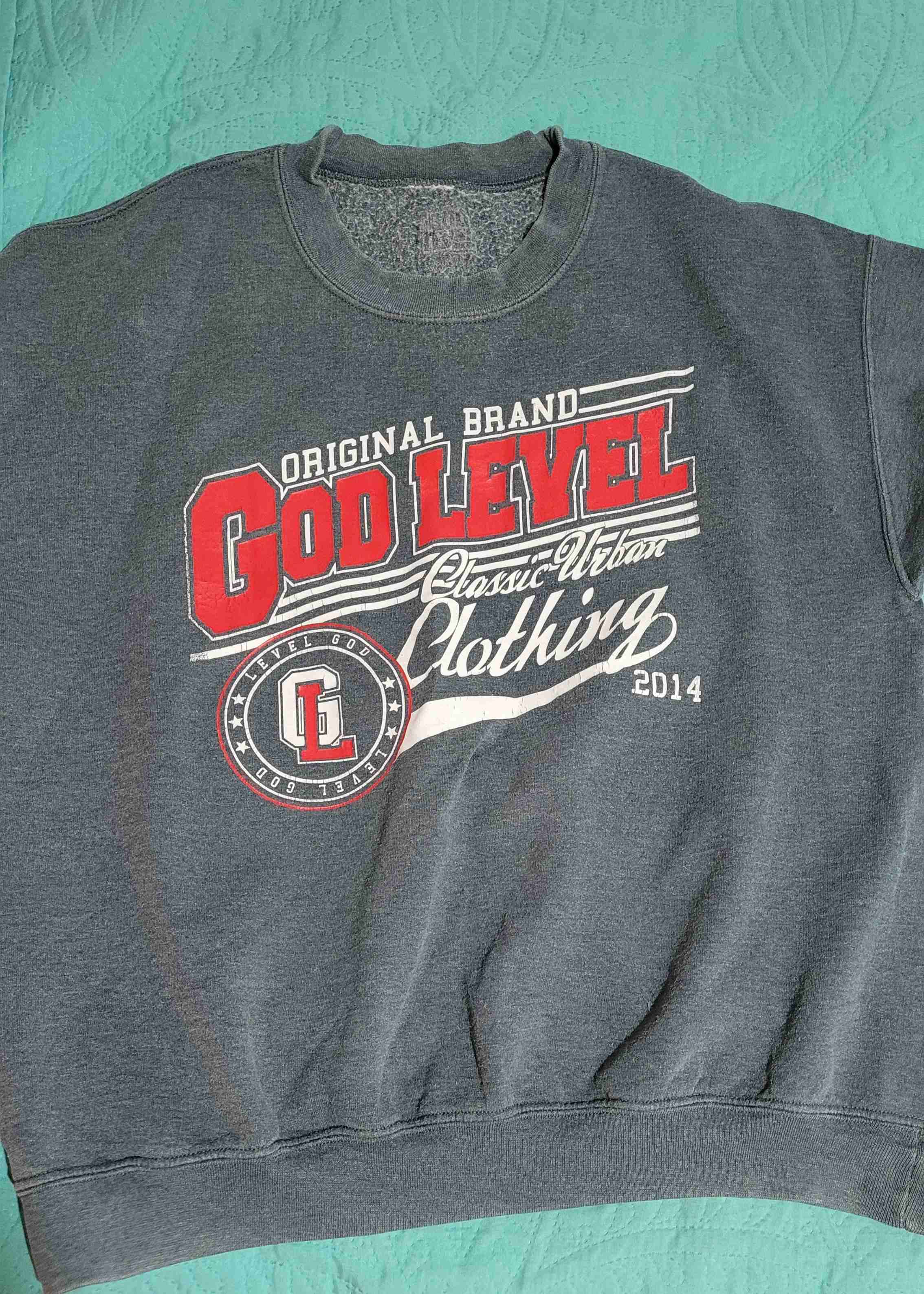 Polerón gris God Level - miniatura 1