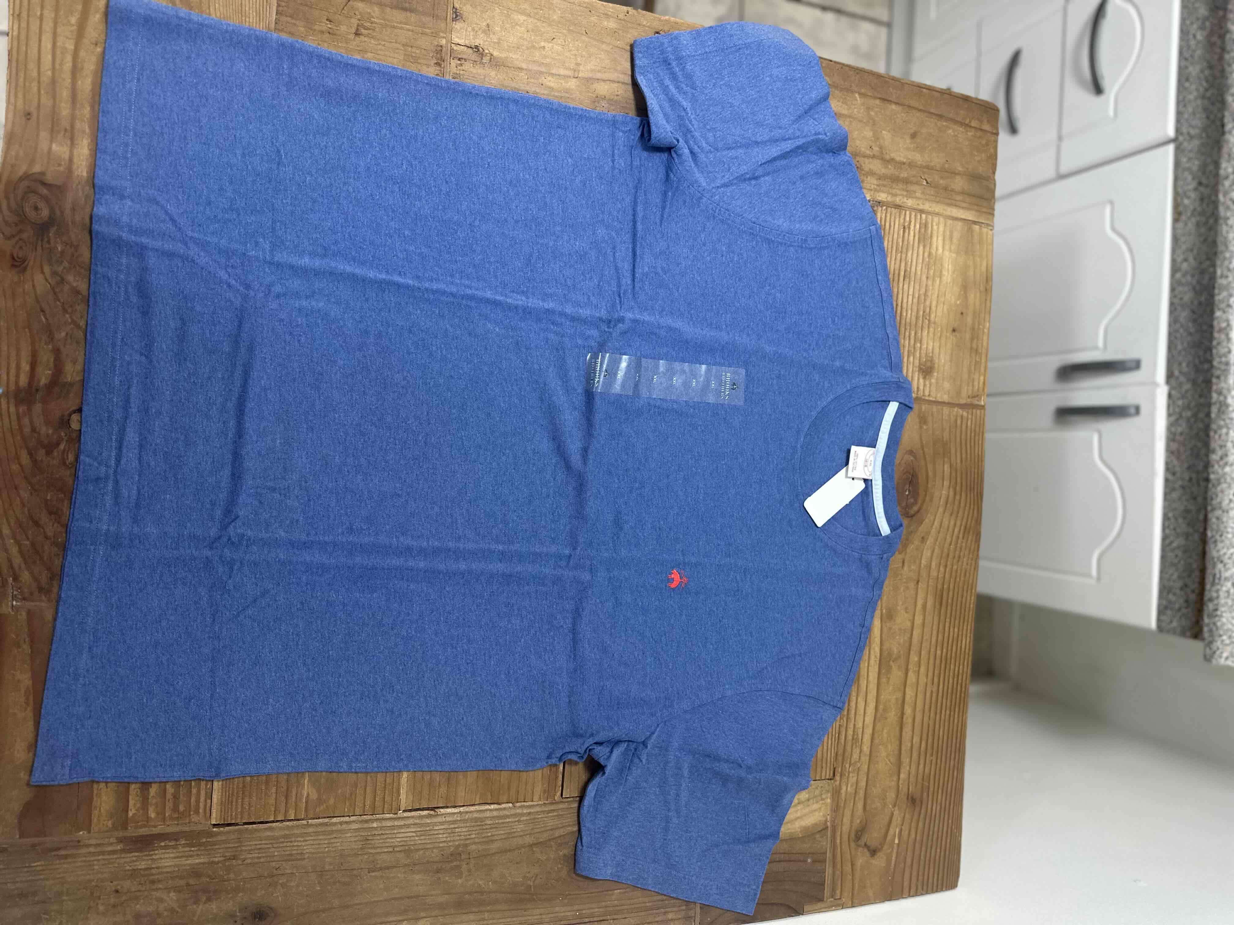 Polera azul con logo rojo brooks and brothers - miniatura 2