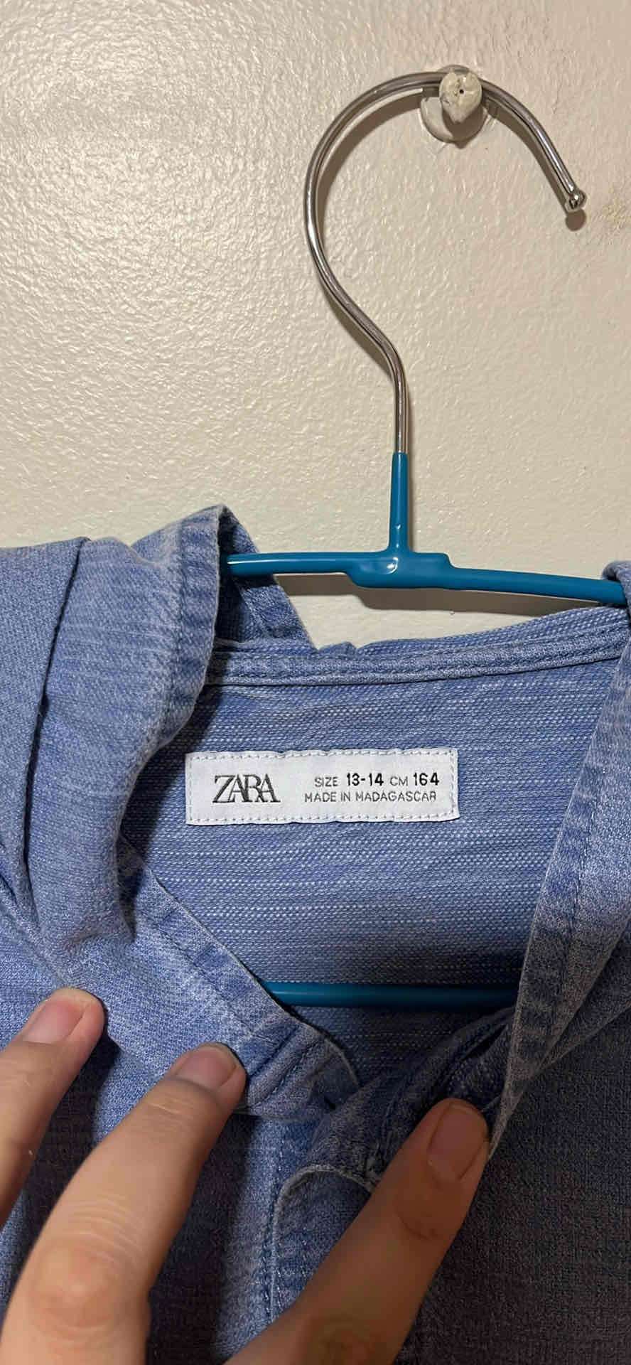 Camisa azul ZARA 13/14 - miniatura 2