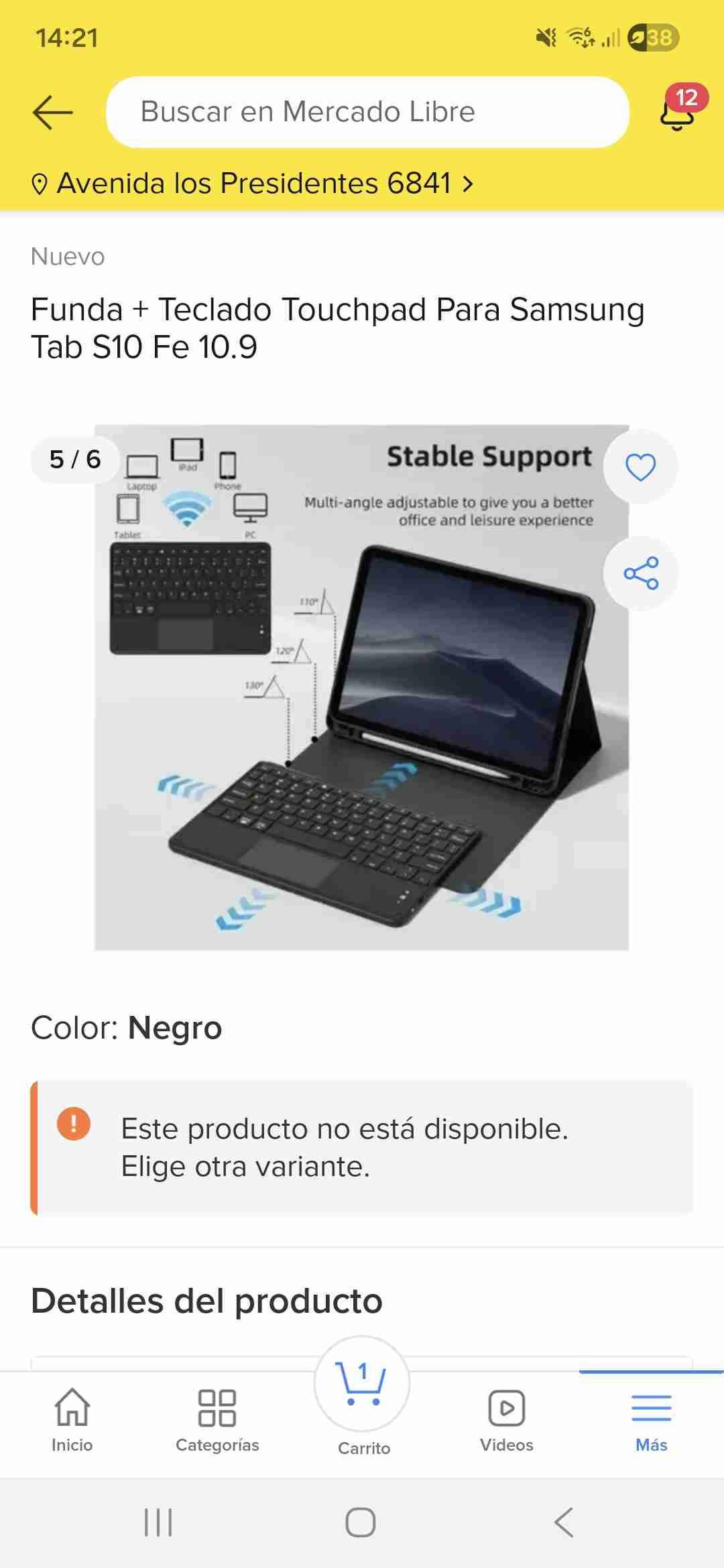 Teclado Bluetooth con touchpad - miniatura 5