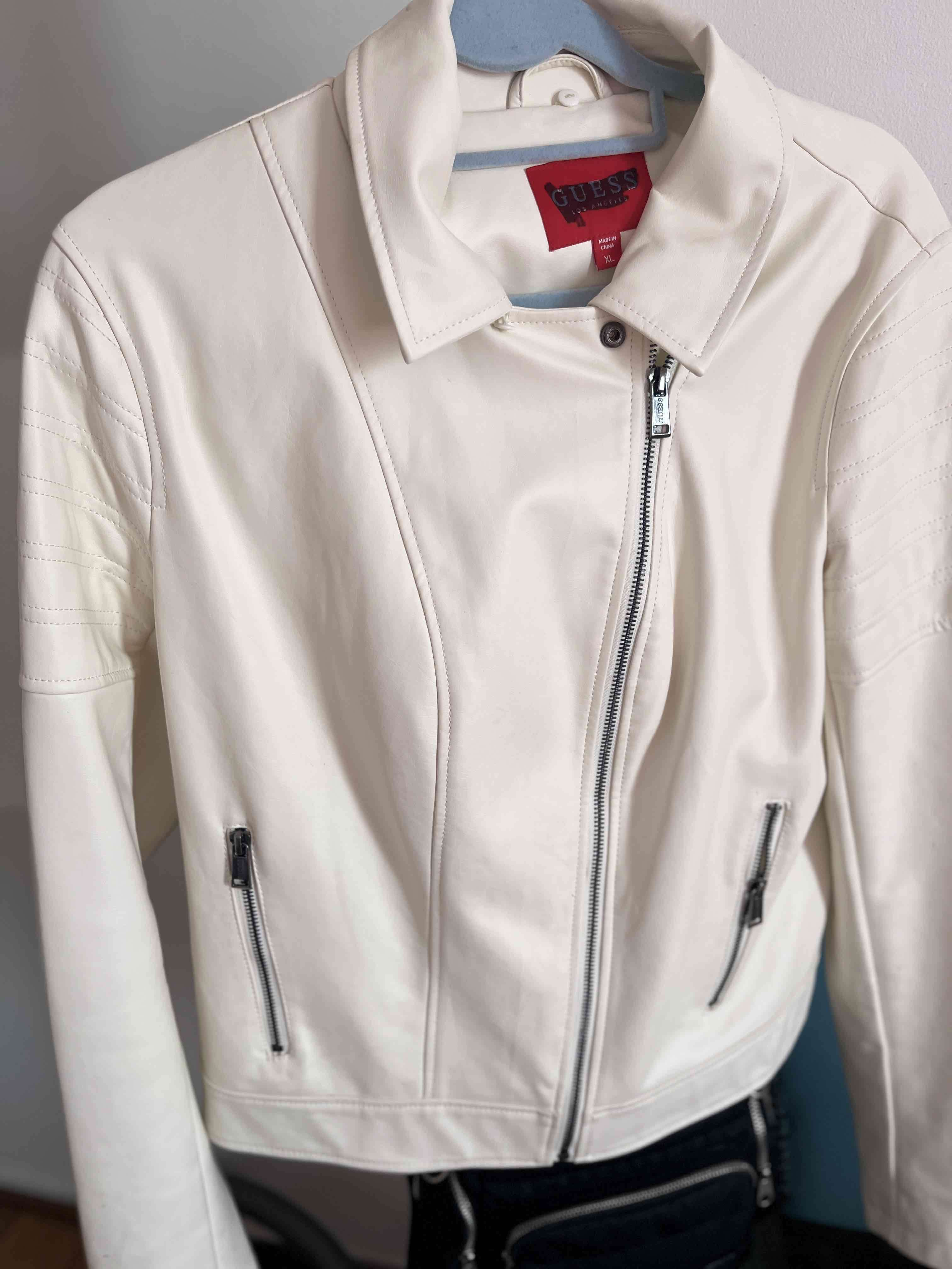 Chaqueta eco cuero Guess blanca mujer - miniatura 1