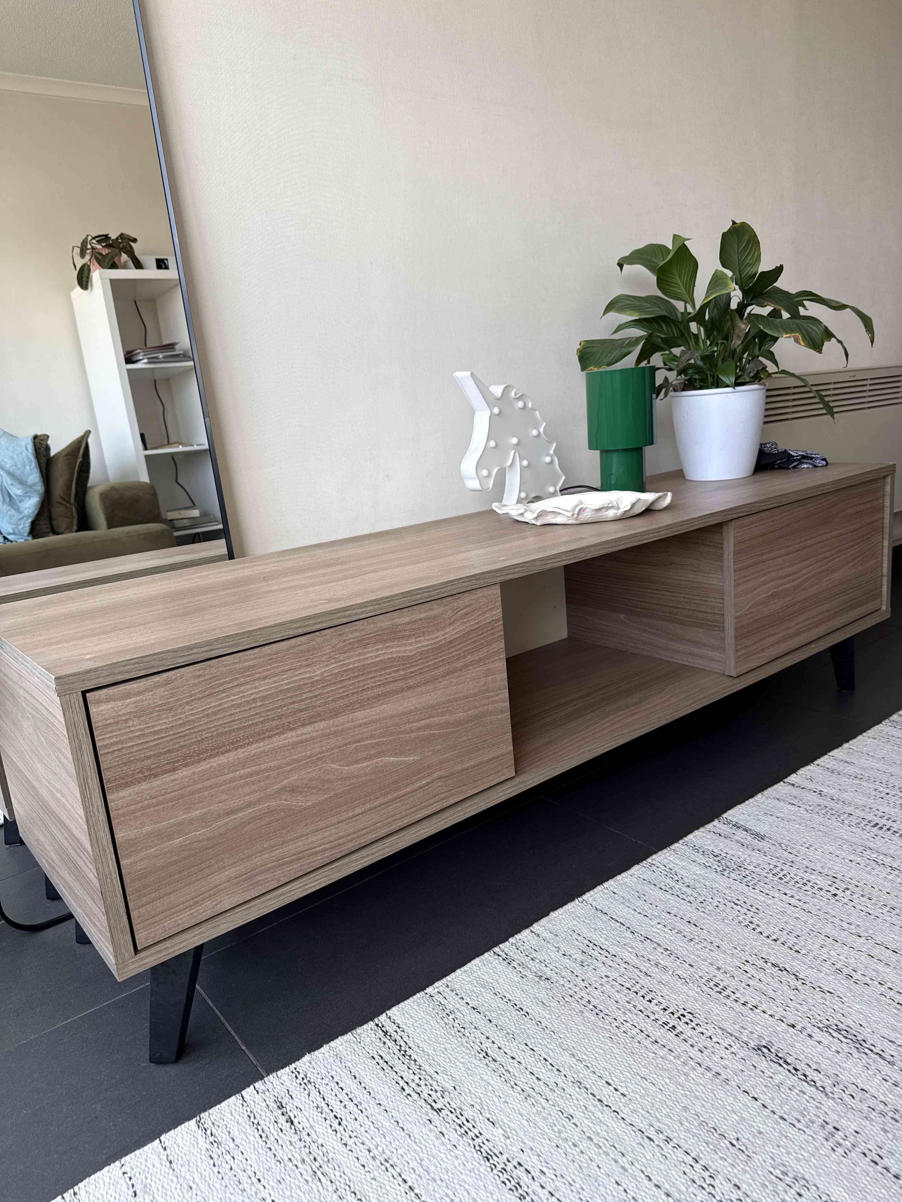 Mueble de TV roble claro - miniatura 1