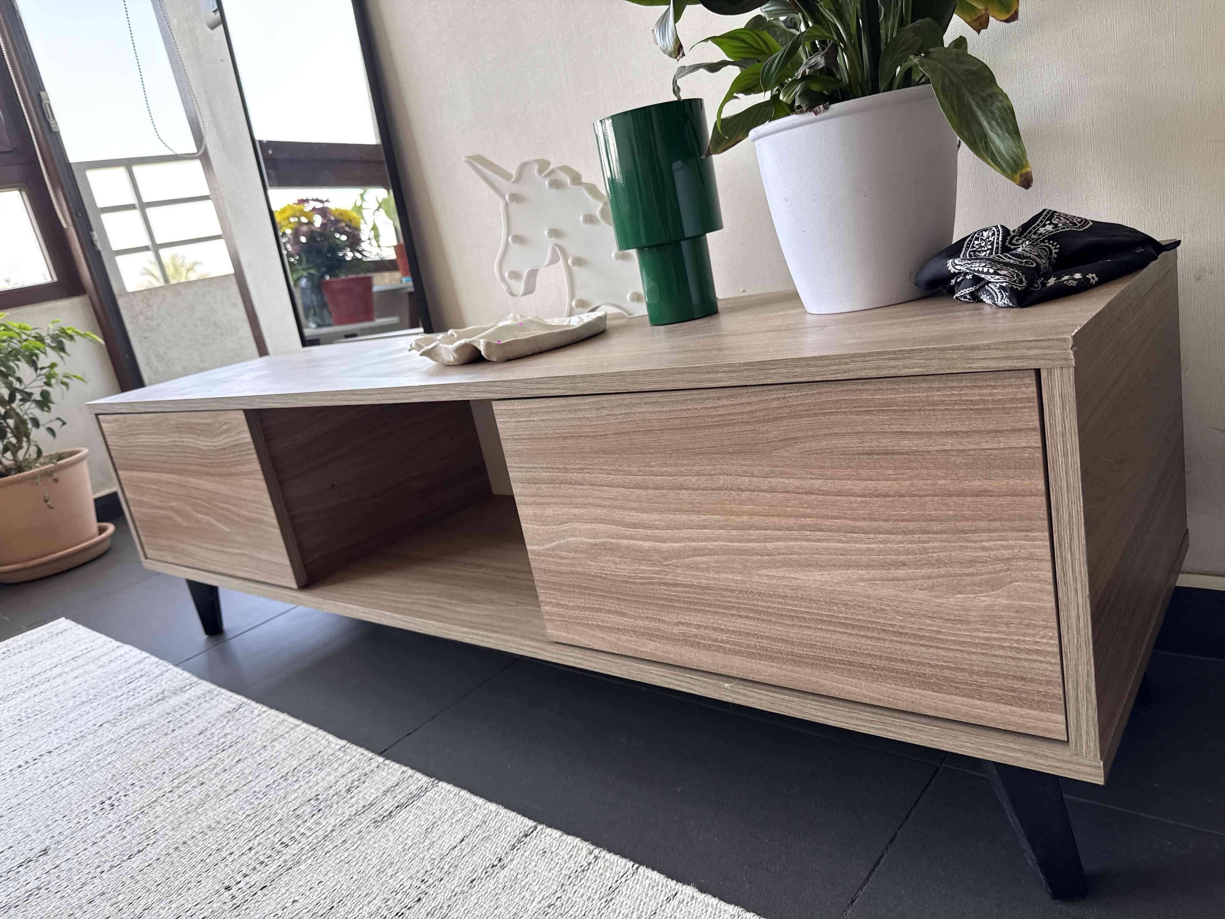Mueble de TV roble claro - miniatura 2
