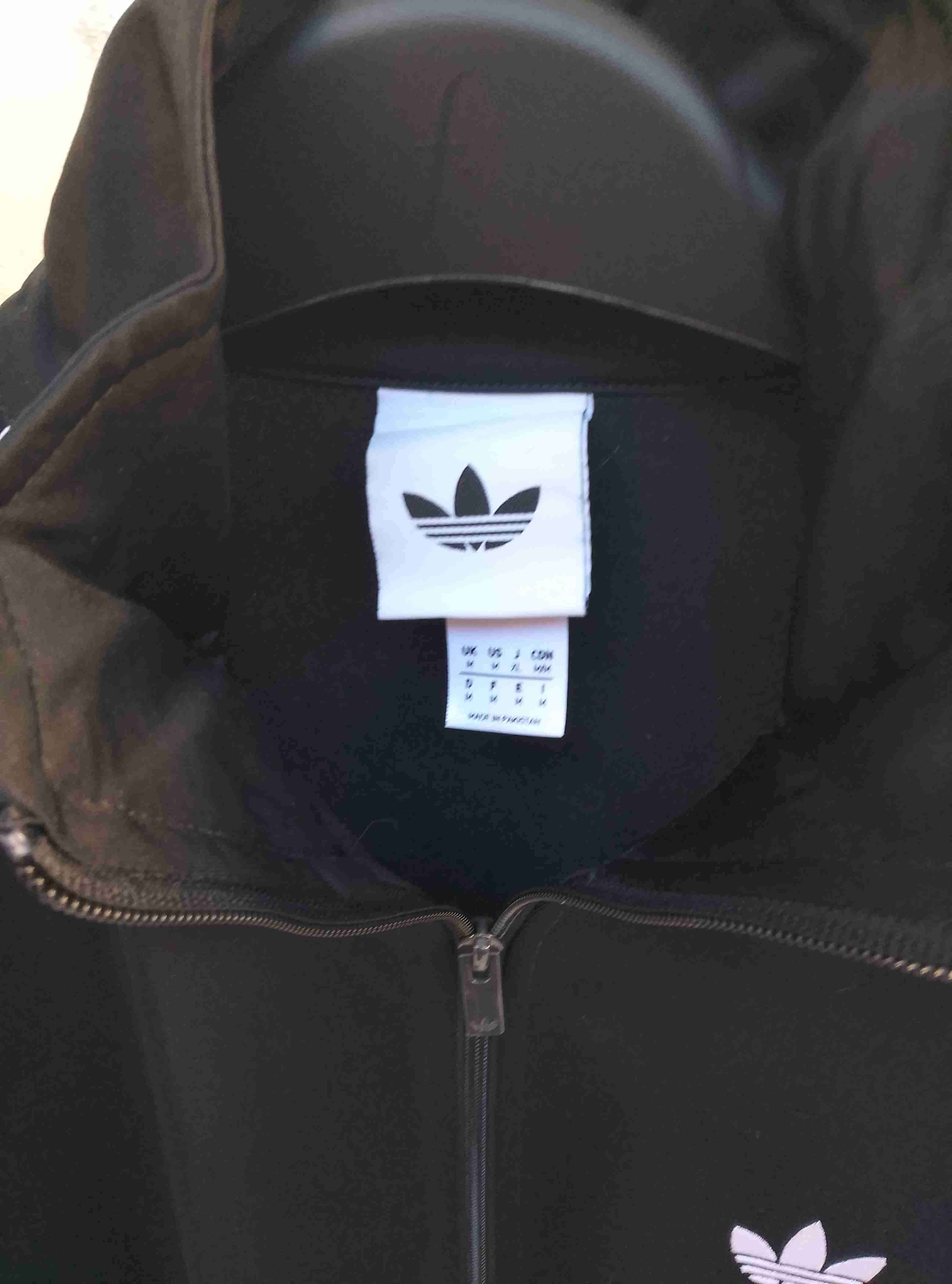 Chaqueta Adidas Firebird negra con logo clasico - miniatura 5