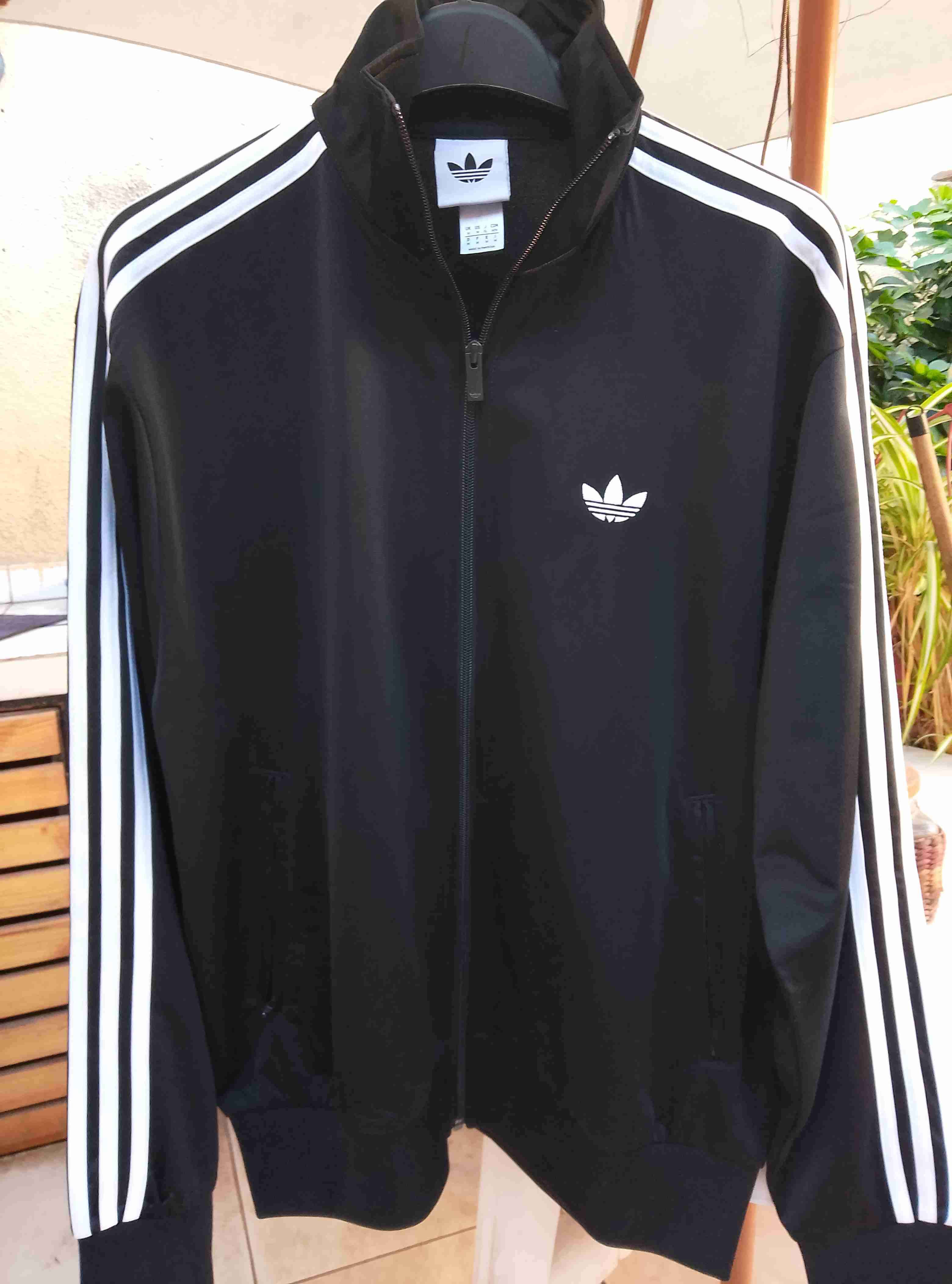 Chaqueta Adidas Firebird negra con logo clasico - miniatura 6