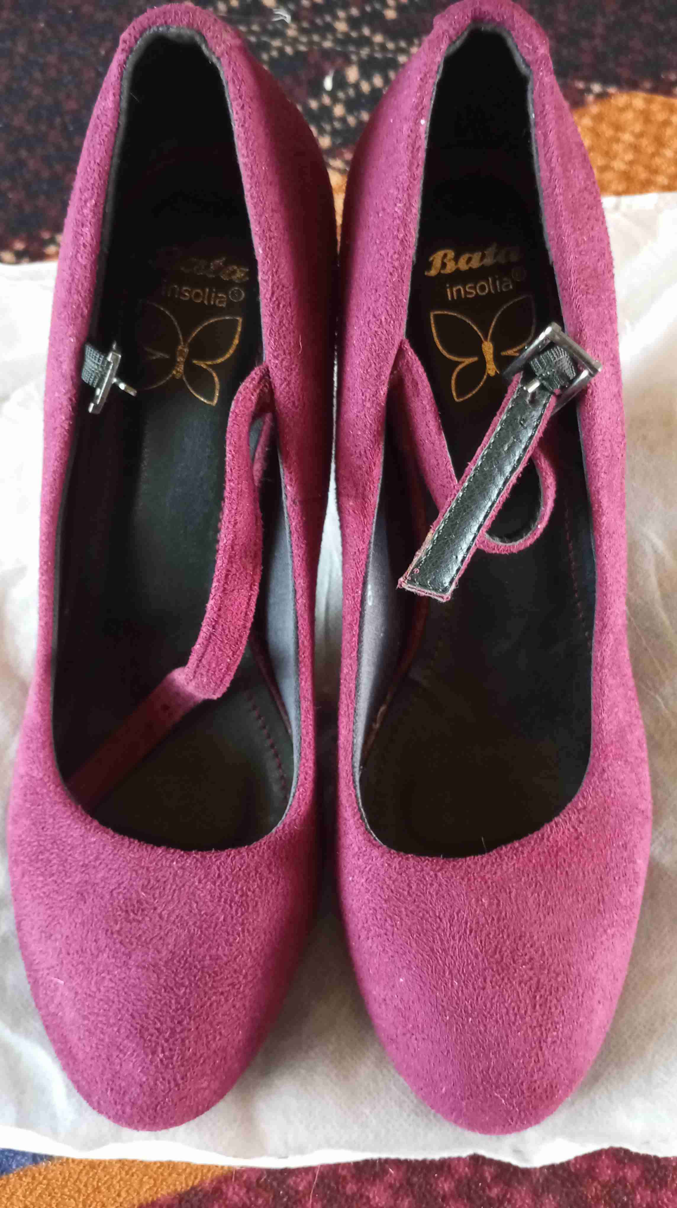 Zapatos con tacón burdeos - miniatura 3