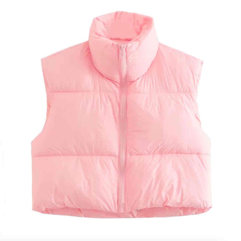 Parka Corta Sin Mangas Acolchada Cuello Alto - miniatura 1