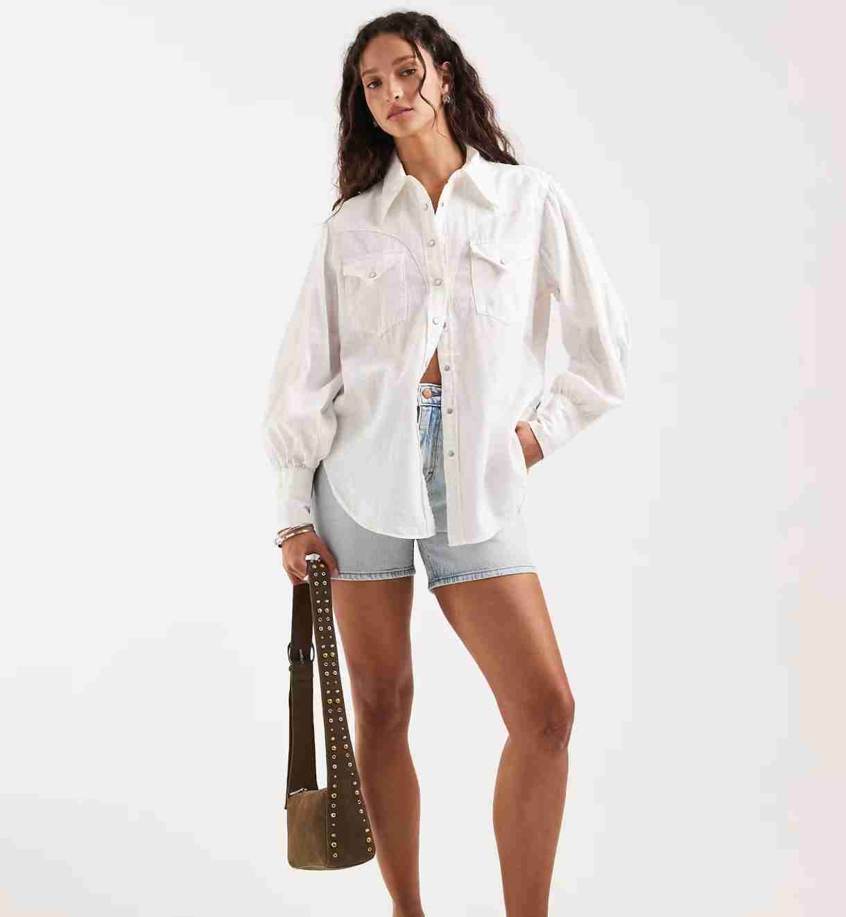 Sobrecamisa beige - miniatura 1