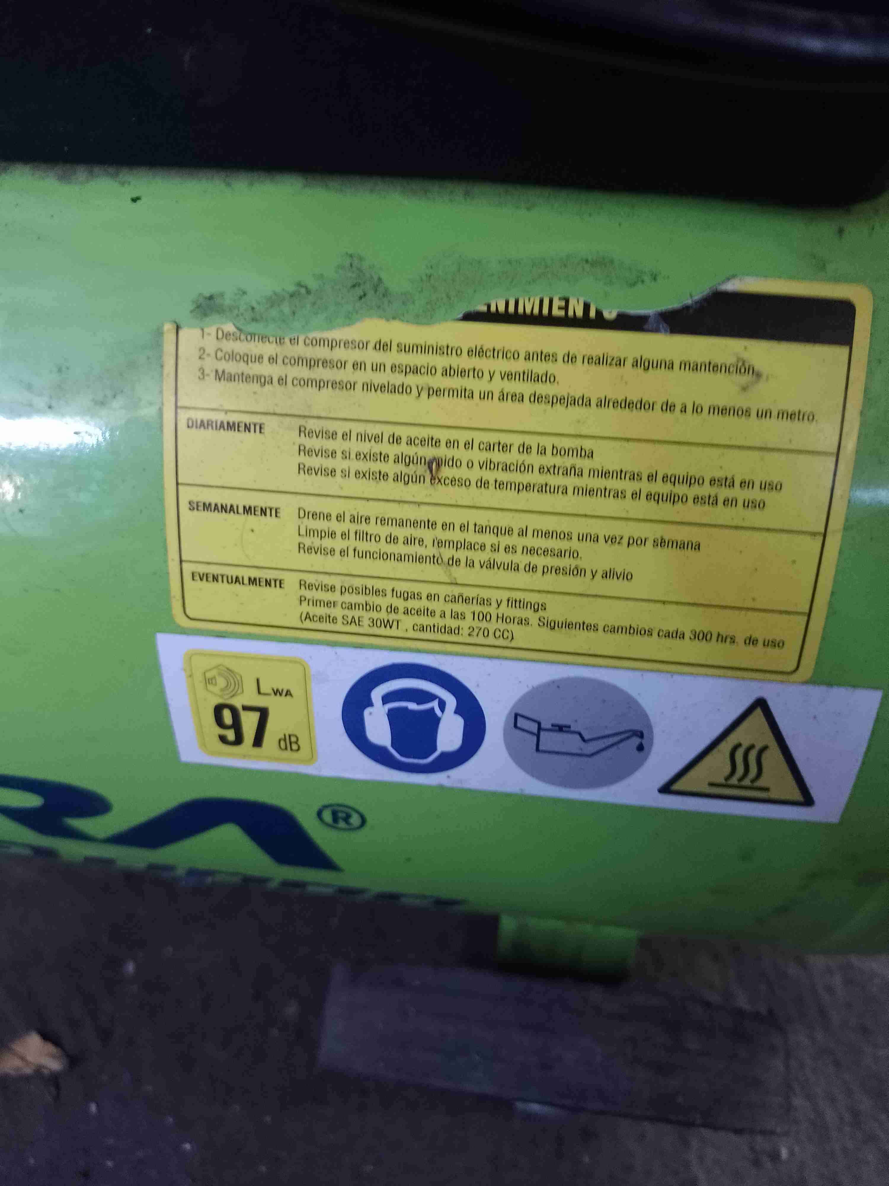 Compresor de aire Indura verde - miniatura 5