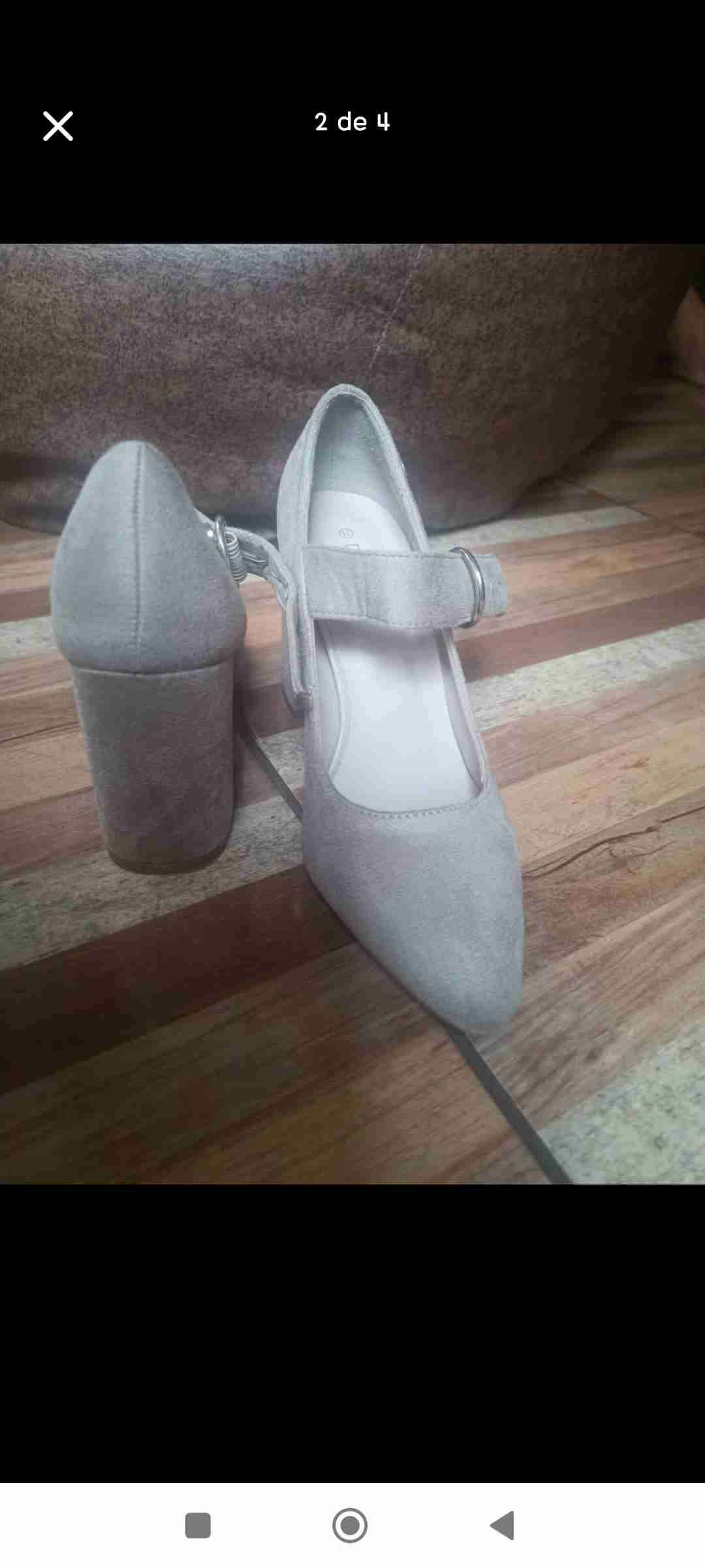 Zapatos de tacón beige mujer talla 35 - miniatura 2