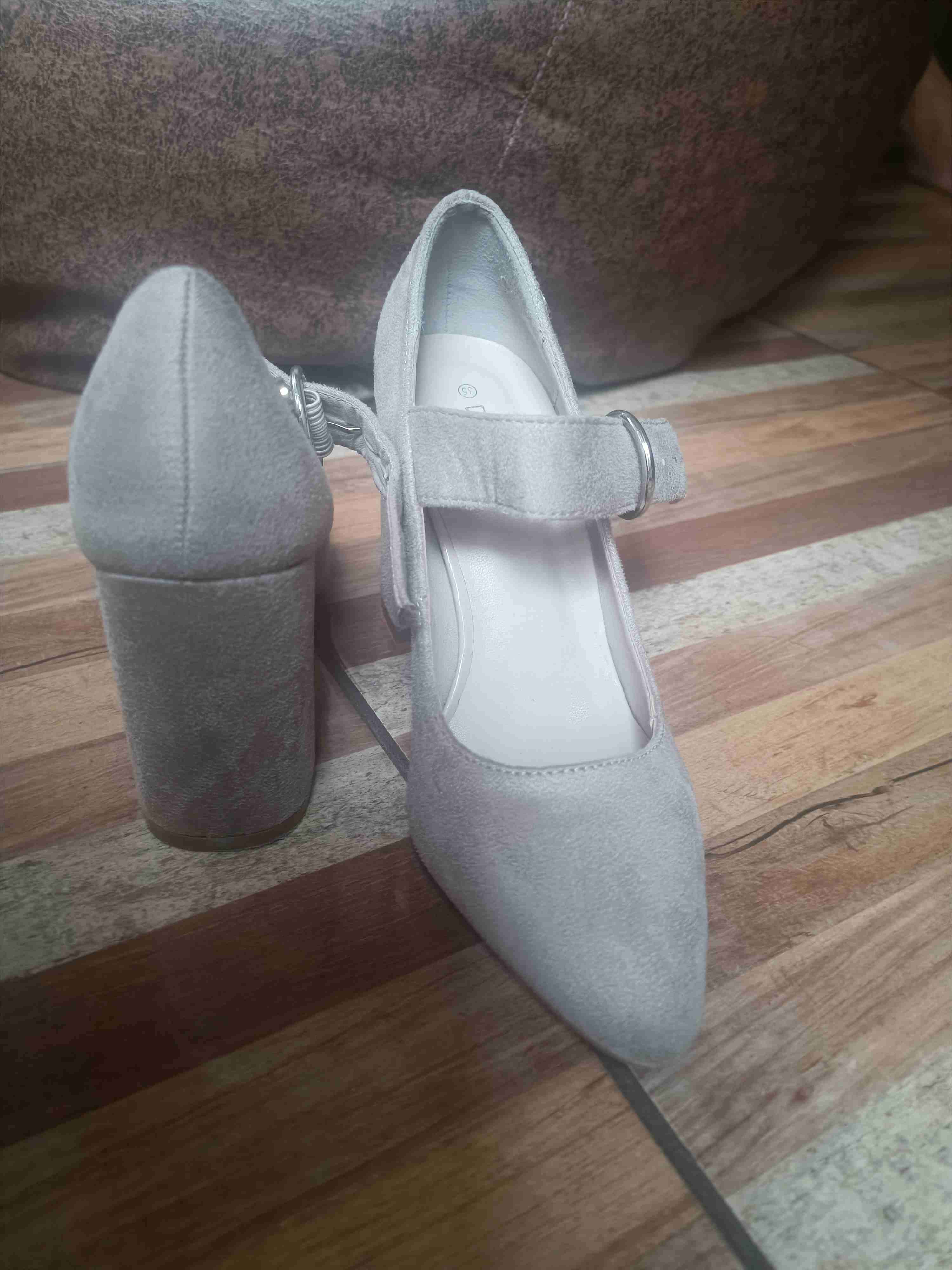 Zapatos de tacón beige mujer talla 35 - miniatura 3