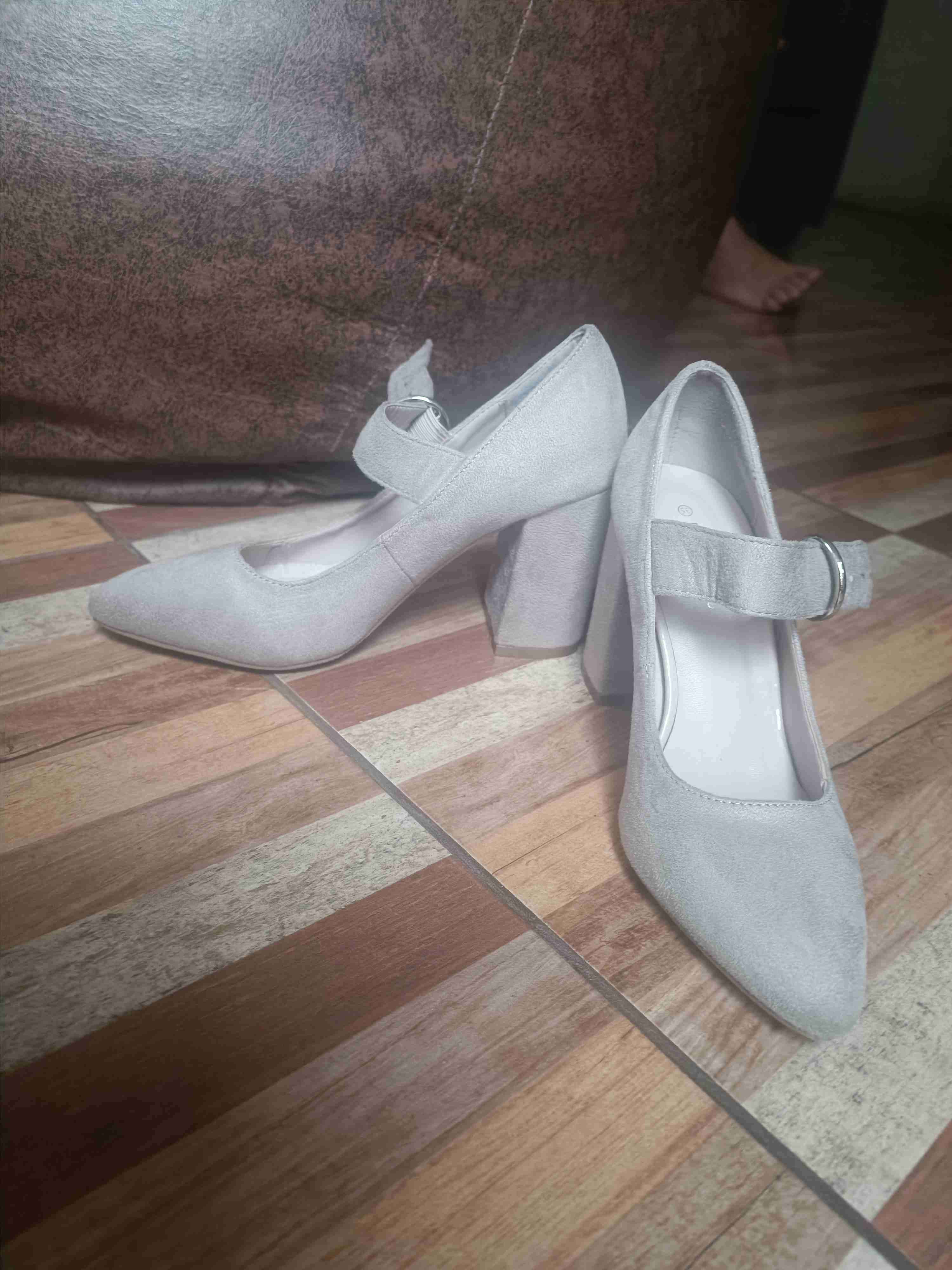 Zapatos de tacón beige mujer talla 35 - miniatura 4