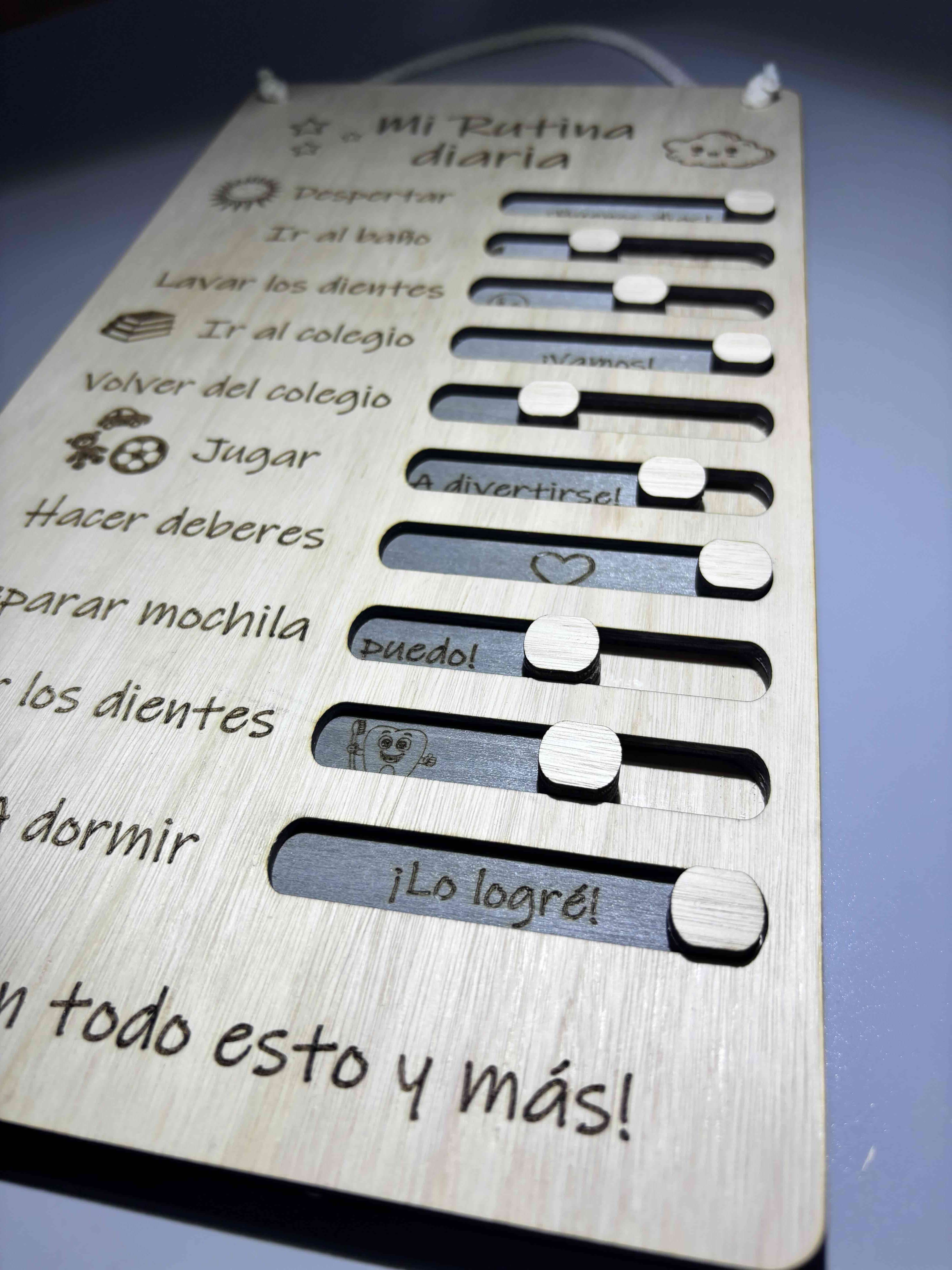 Tabla de rutina diaria infantil - miniatura 1