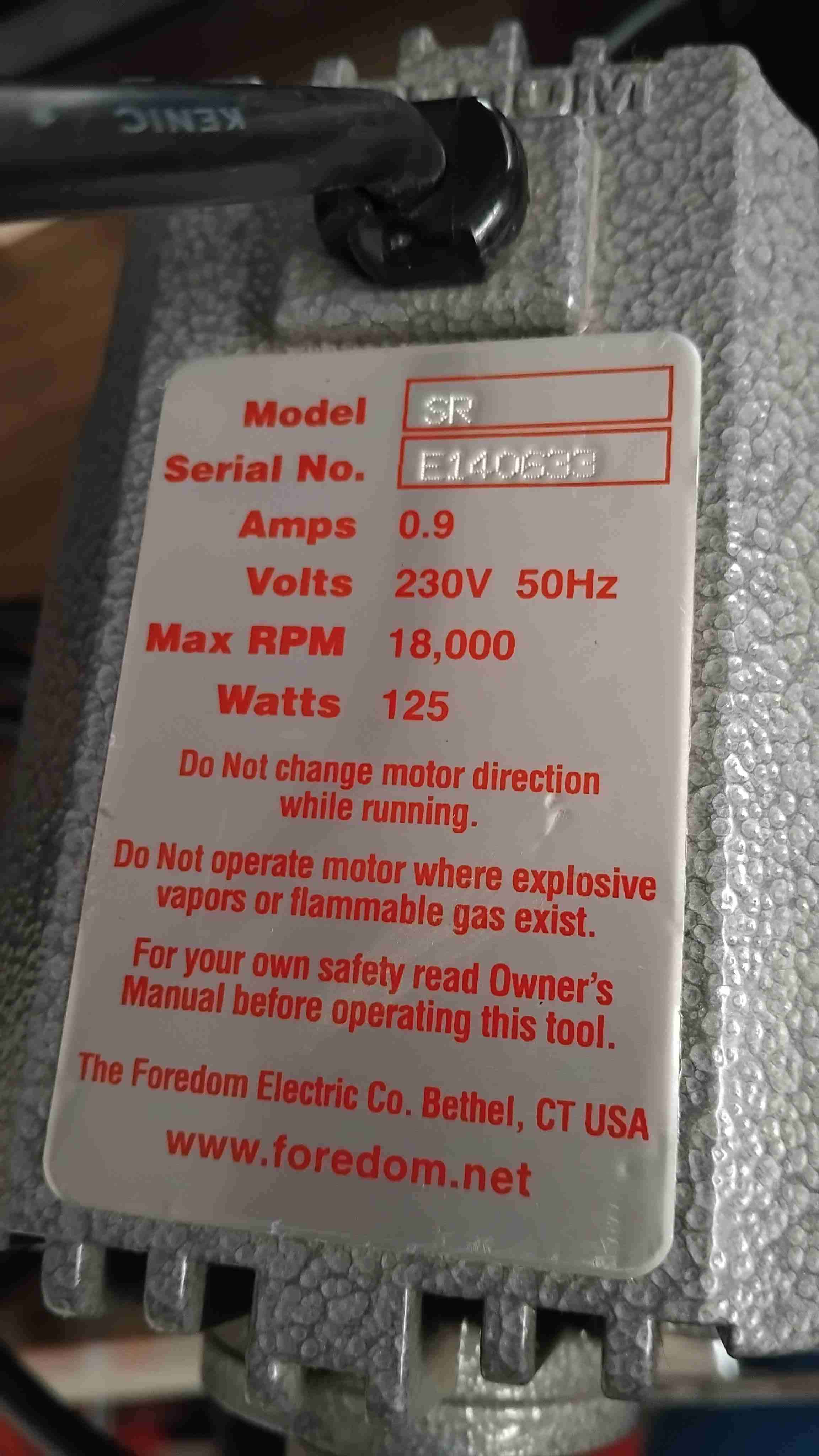 Motor para herramientas Foredom SR - miniatura 2