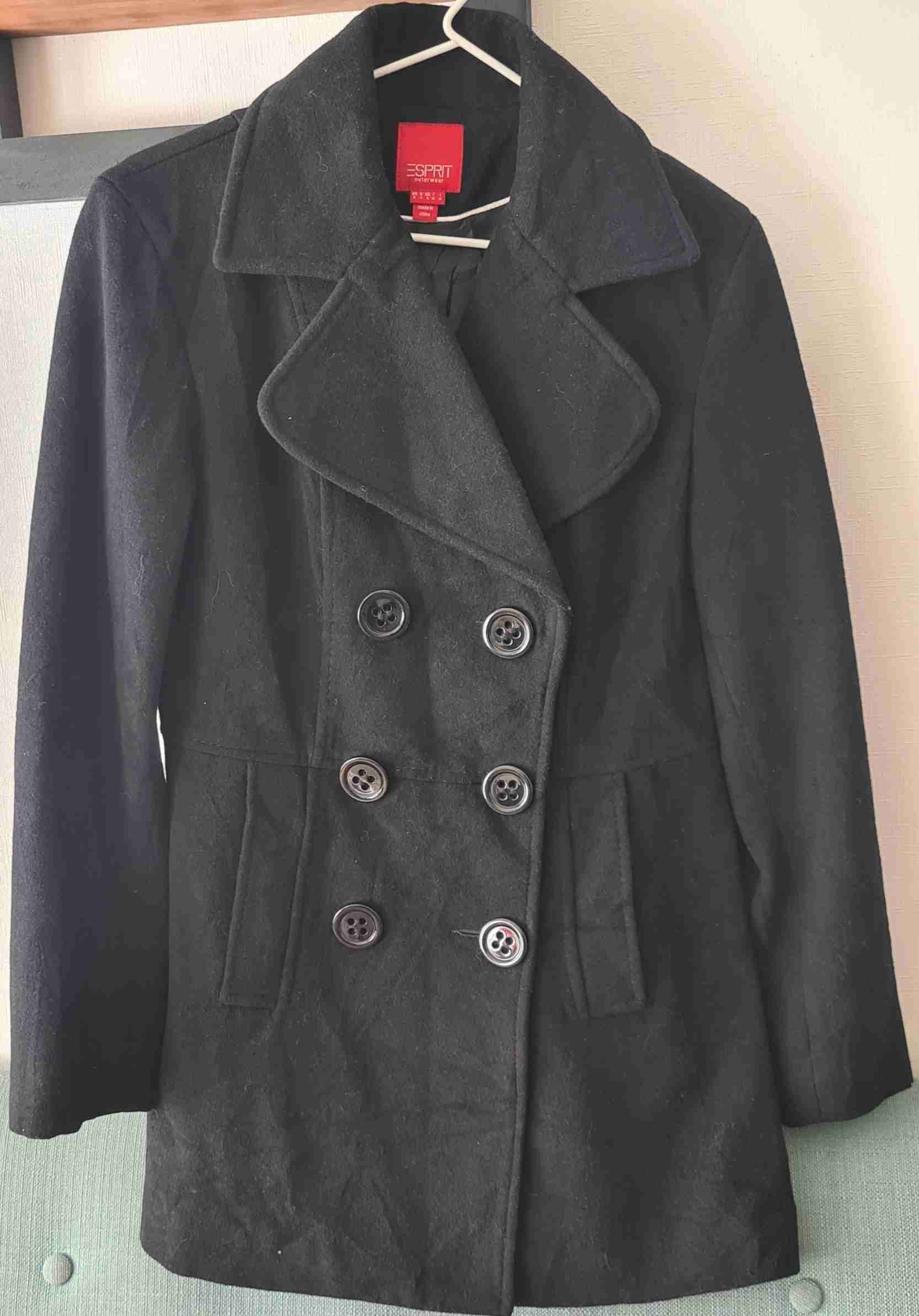 Abrigo negro ESPRIT talla S. - miniatura 1