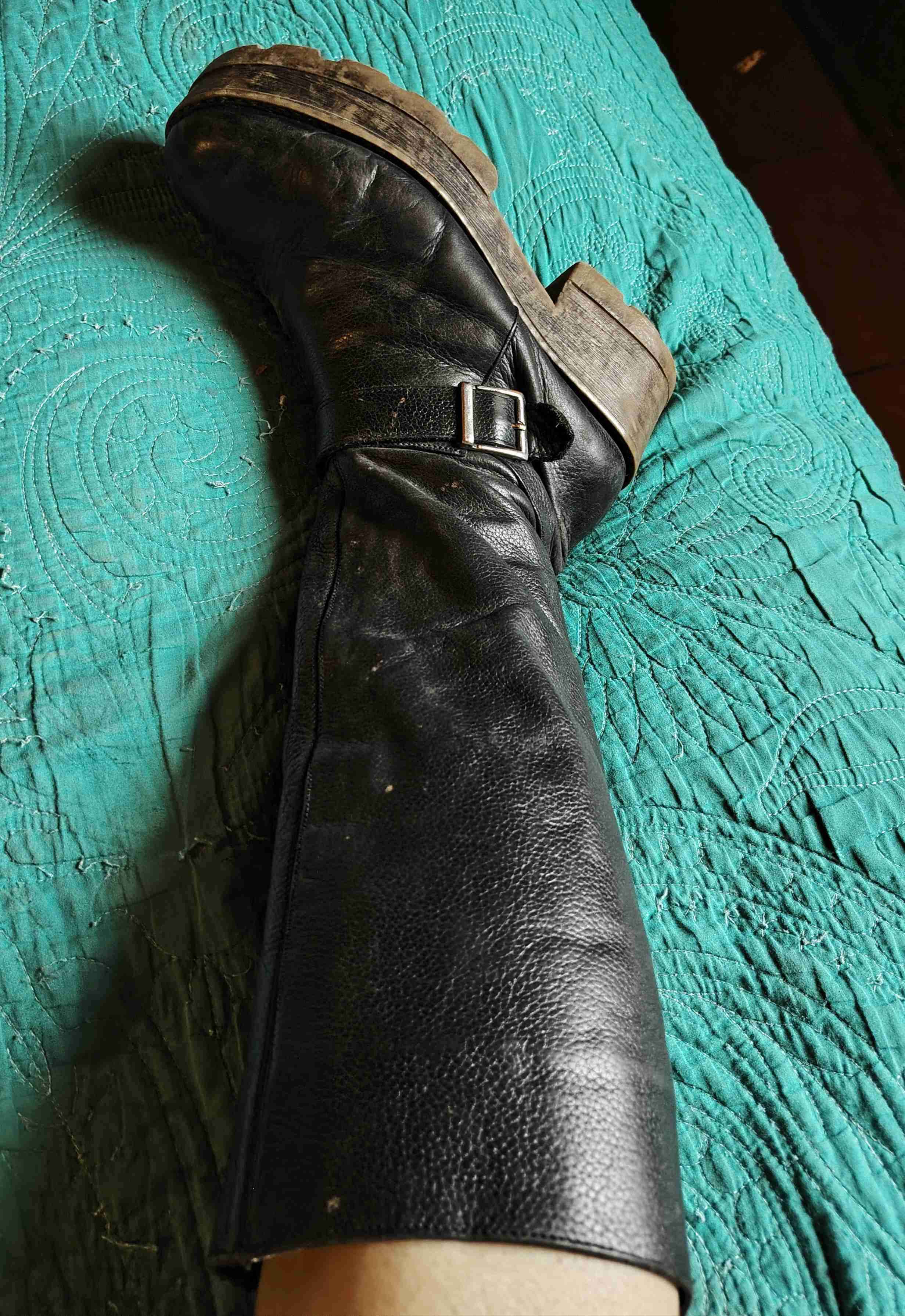 Botas negras de cuero 39 - miniatura 6