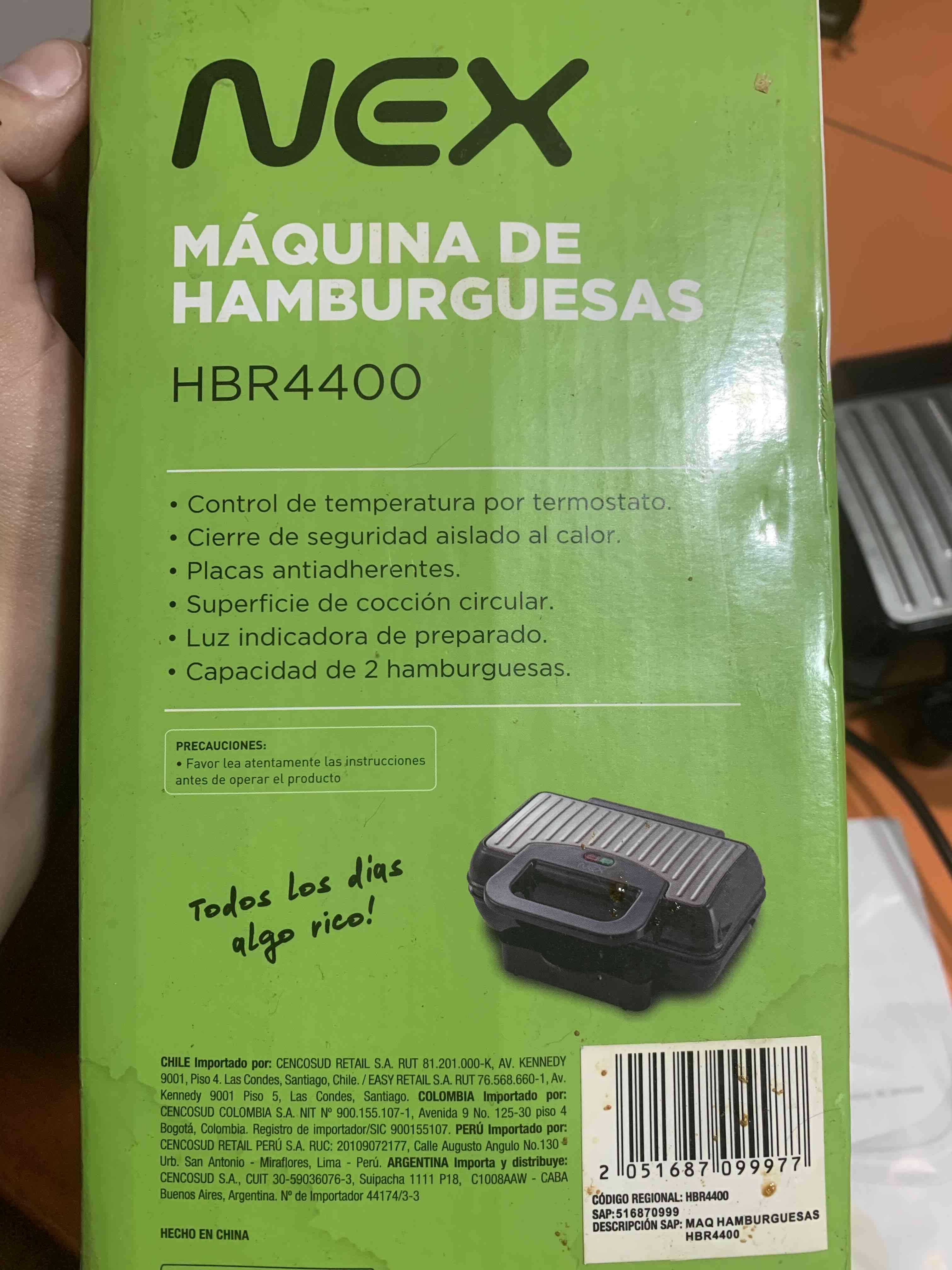 Máquina de hamburguesas Nex HBR4400 - miniatura 3