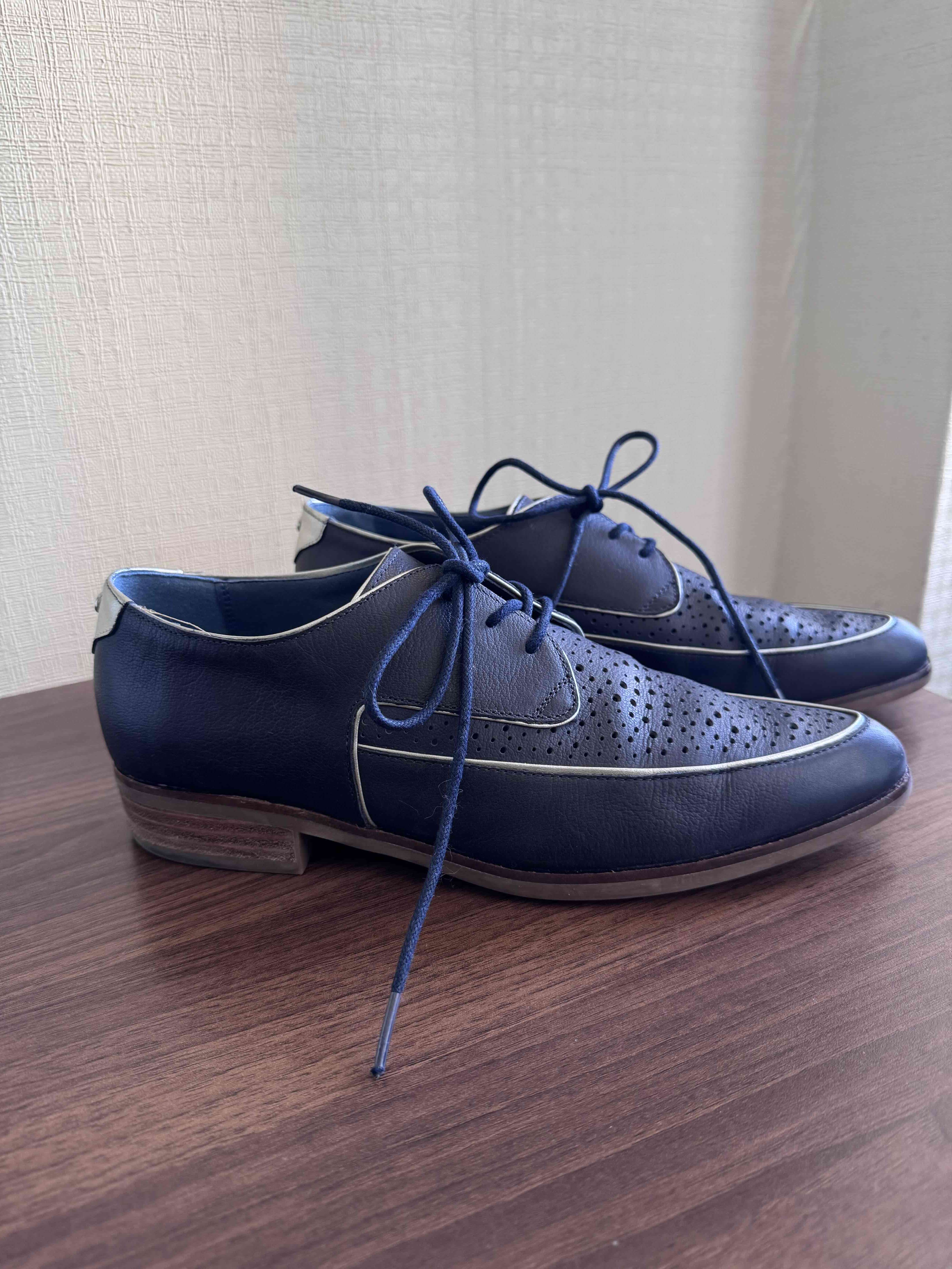 Zapatos formales azul marino - miniatura 3