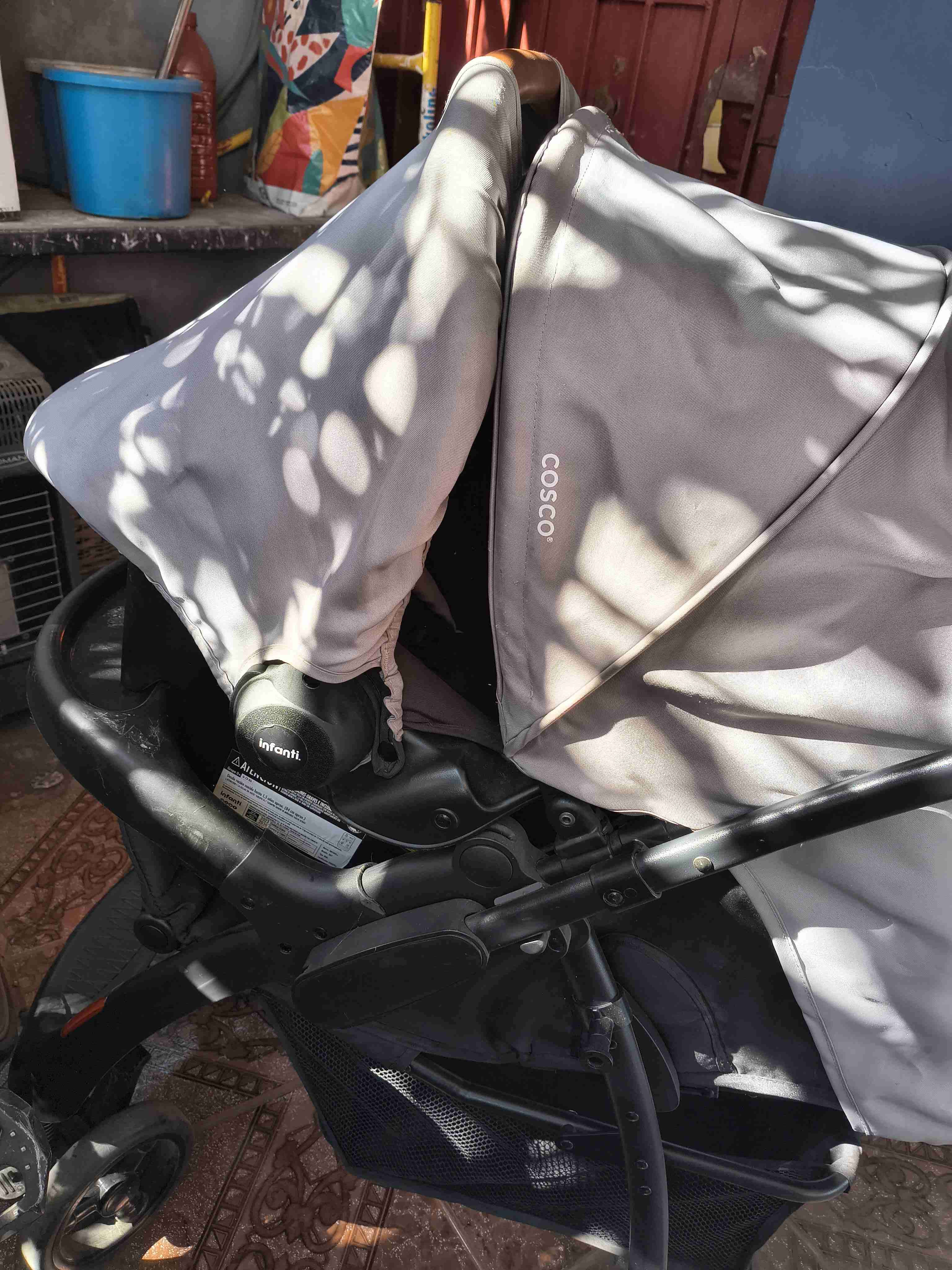 Coche para bebé gris - miniatura 3