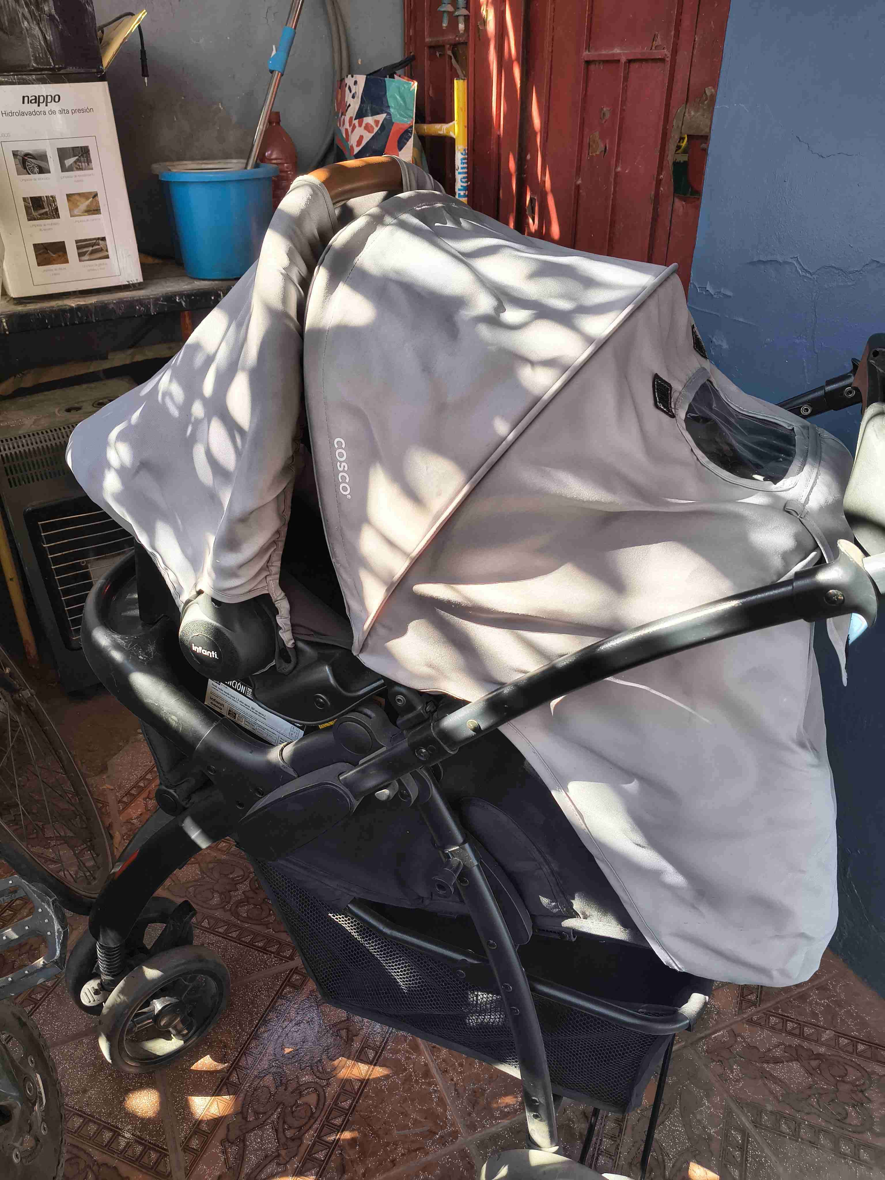 Coche para bebé gris - miniatura 4