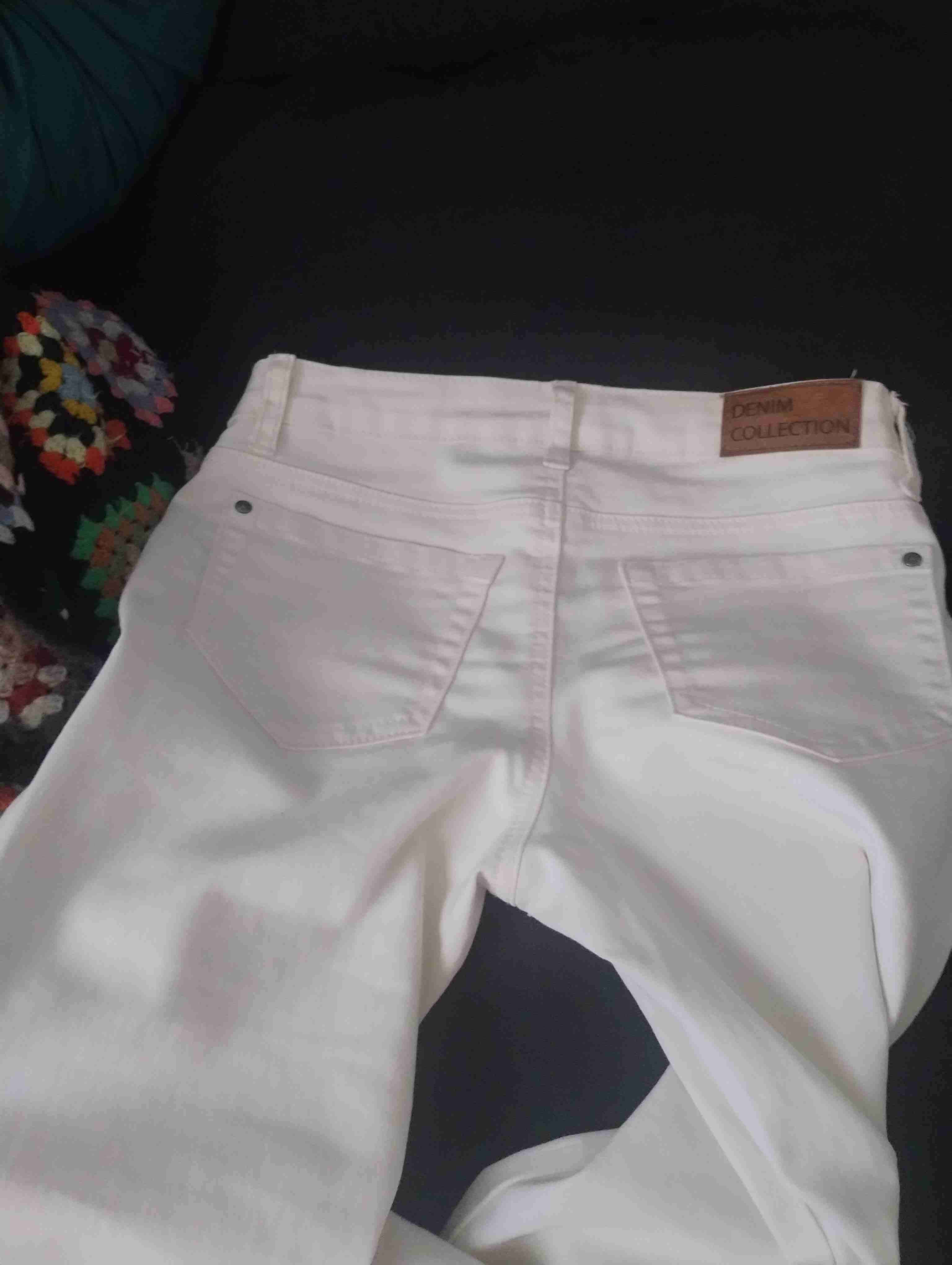 Jeans blancos mujer talla 36 - miniatura 2