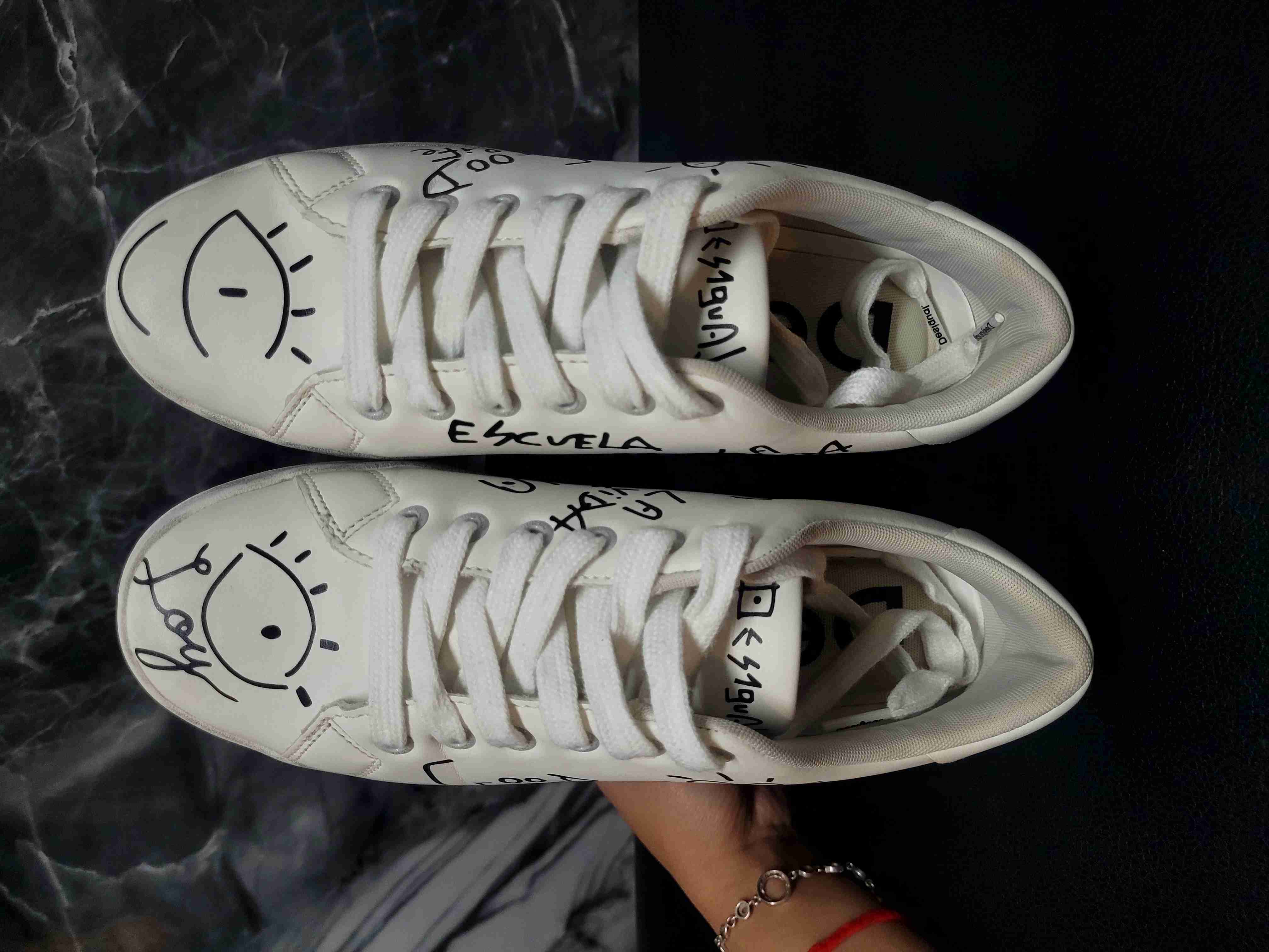 Zapatillas Desigual blancas estampadas - miniatura 4