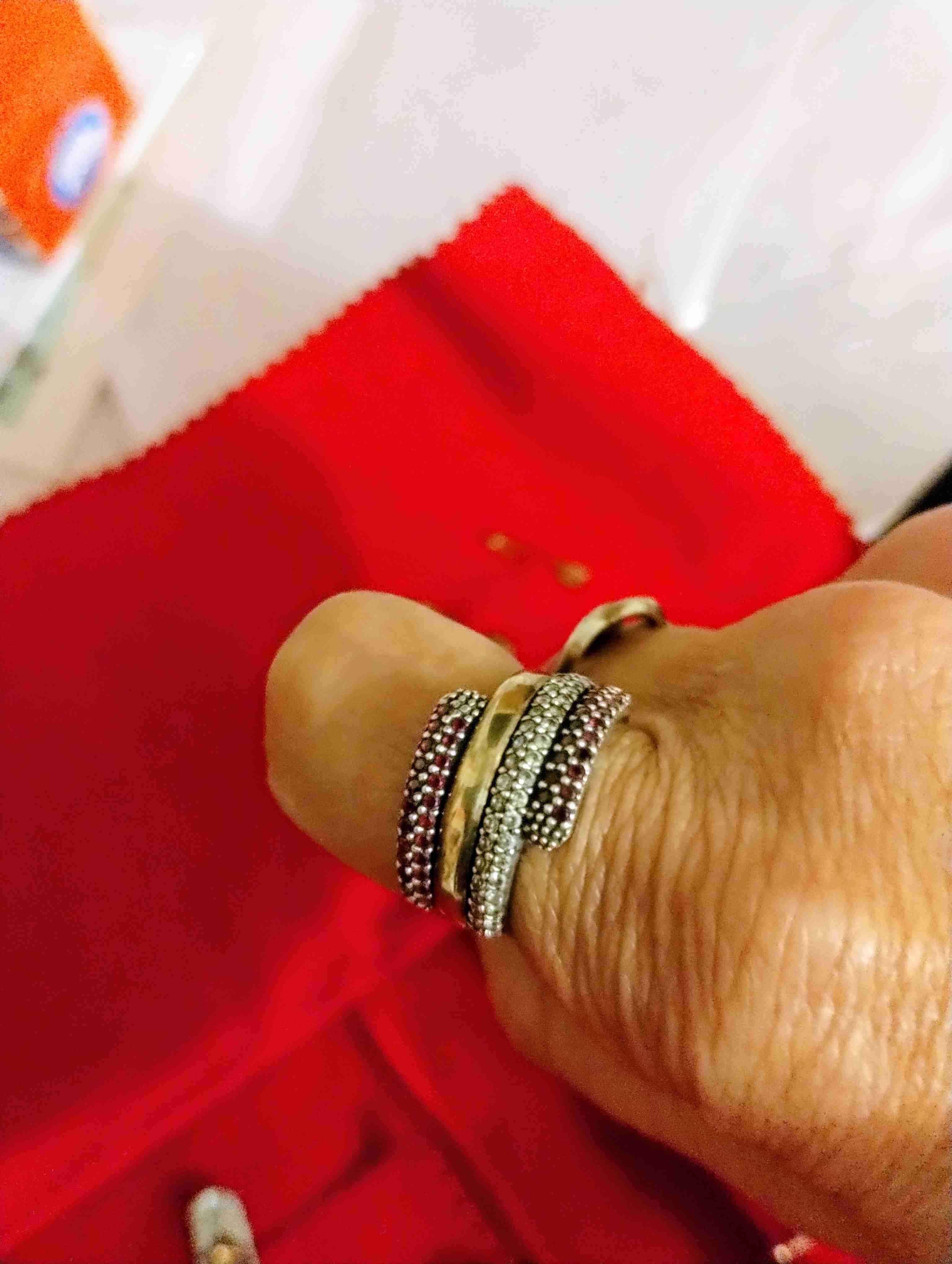 Anillo de plata y oro con diseño - miniatura 2