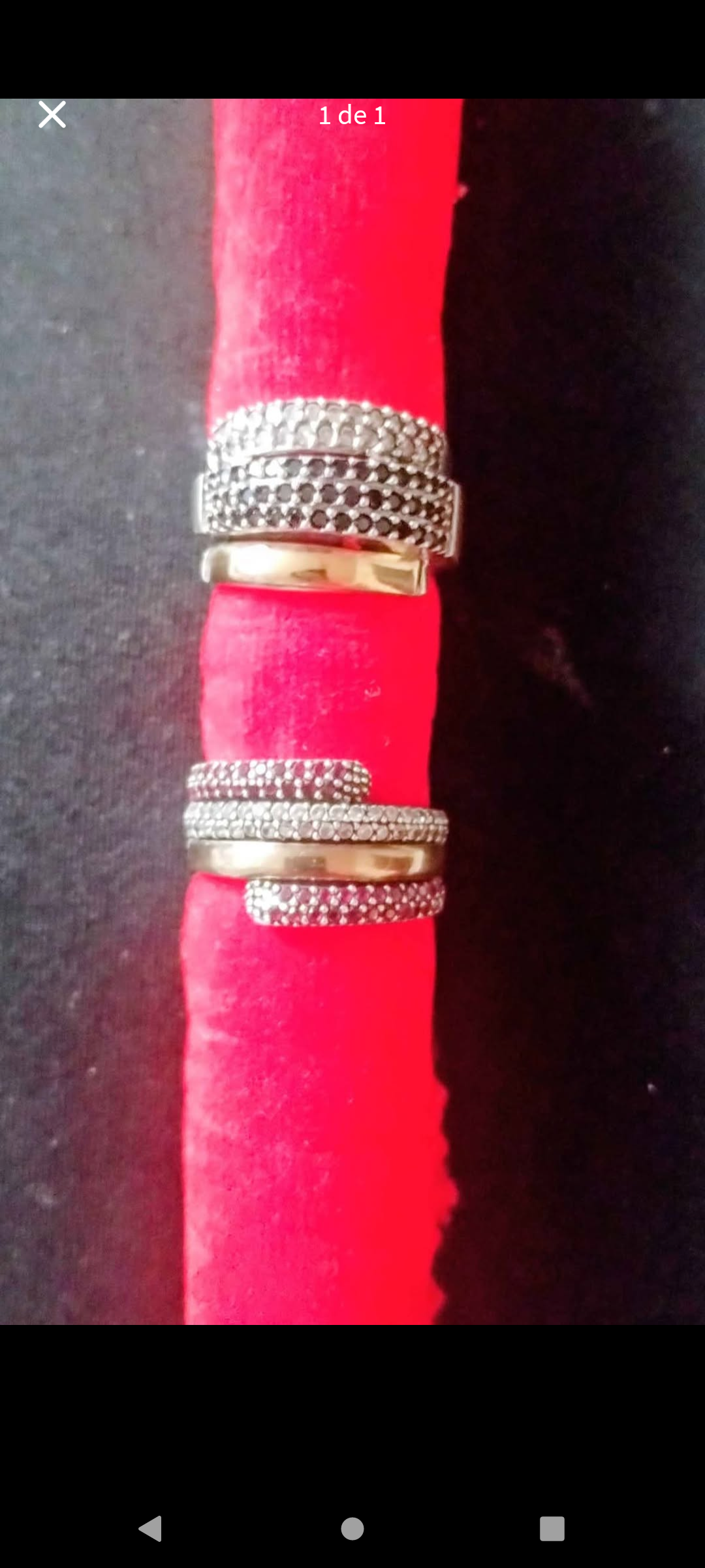 Anillo de plata y oro con diseño - miniatura 3