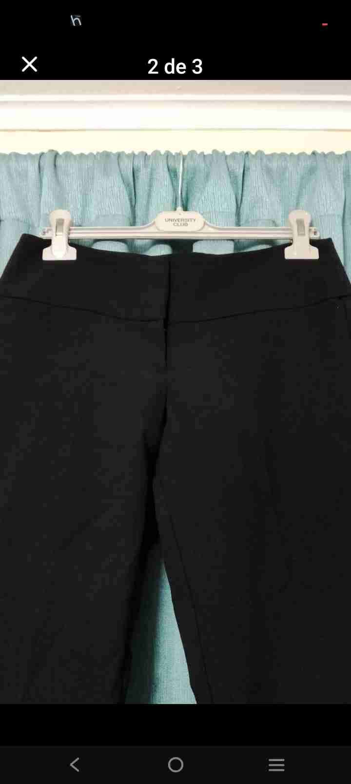 Pantalones negros de tela mujer - miniatura 3