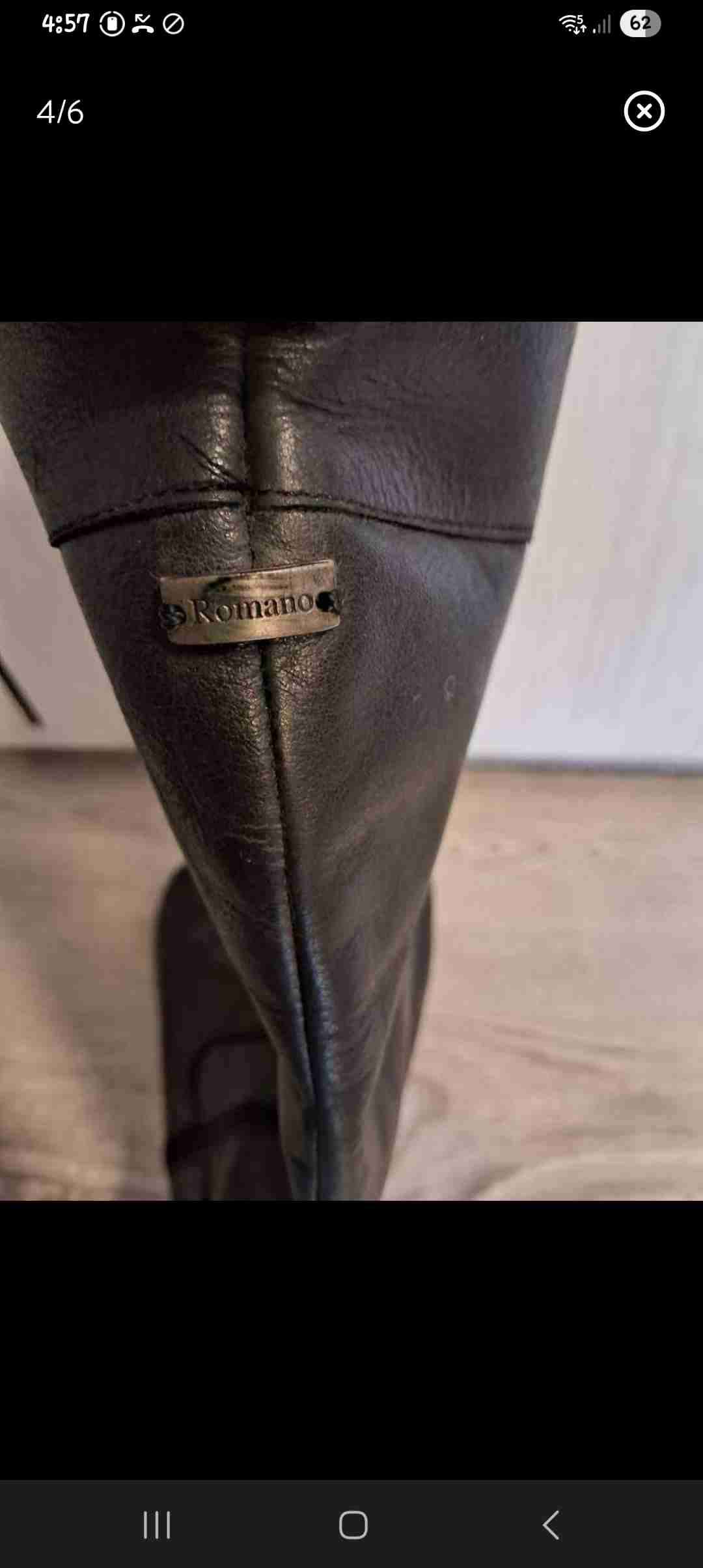 Botas negras de cuero Romano - miniatura 3