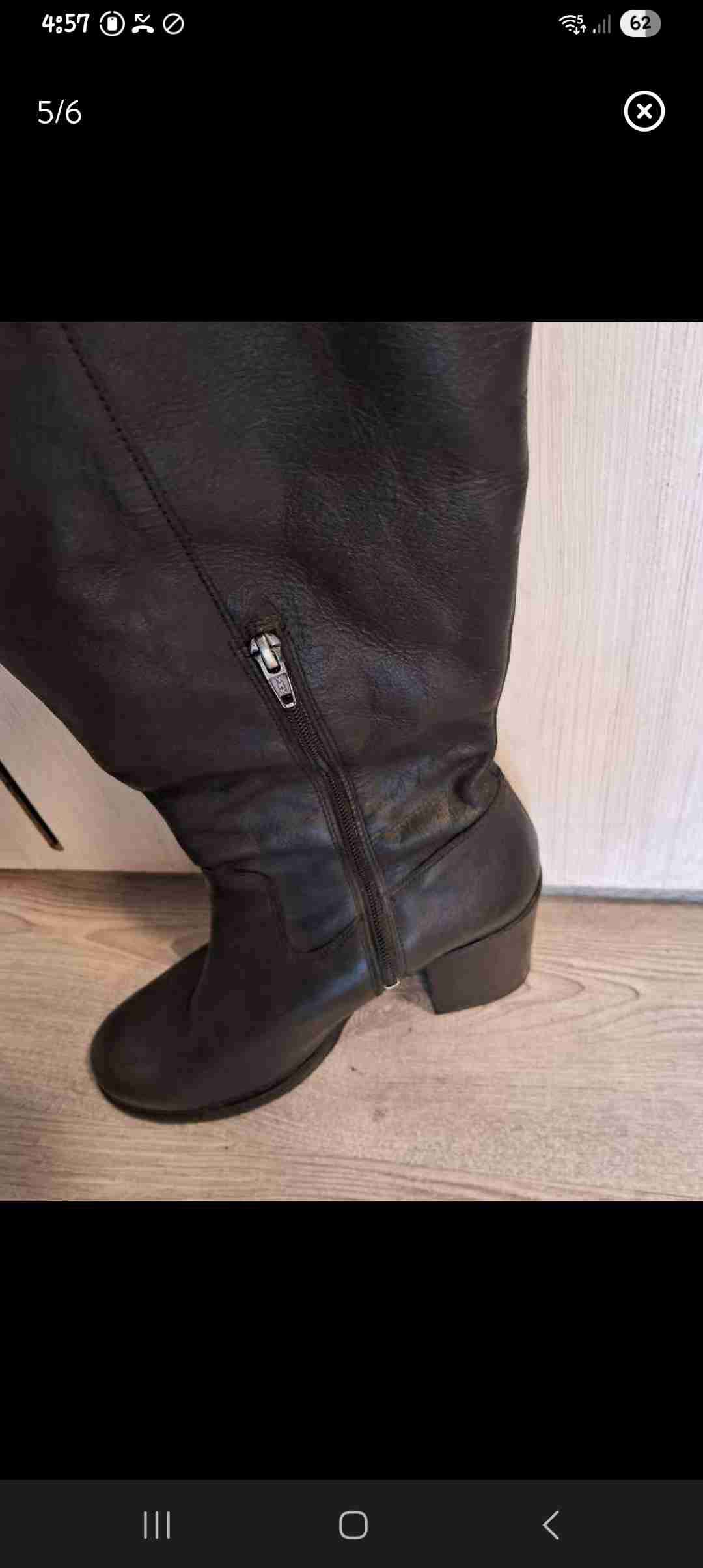 Botas negras de cuero Romano - miniatura 5