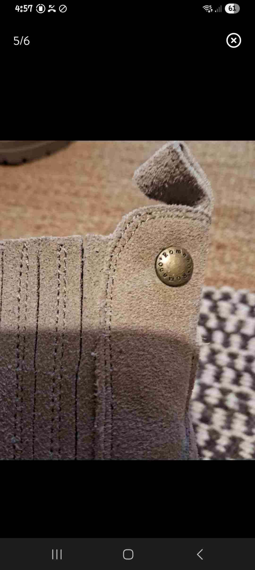 Botines beige de gamuza Romano - miniatura 5