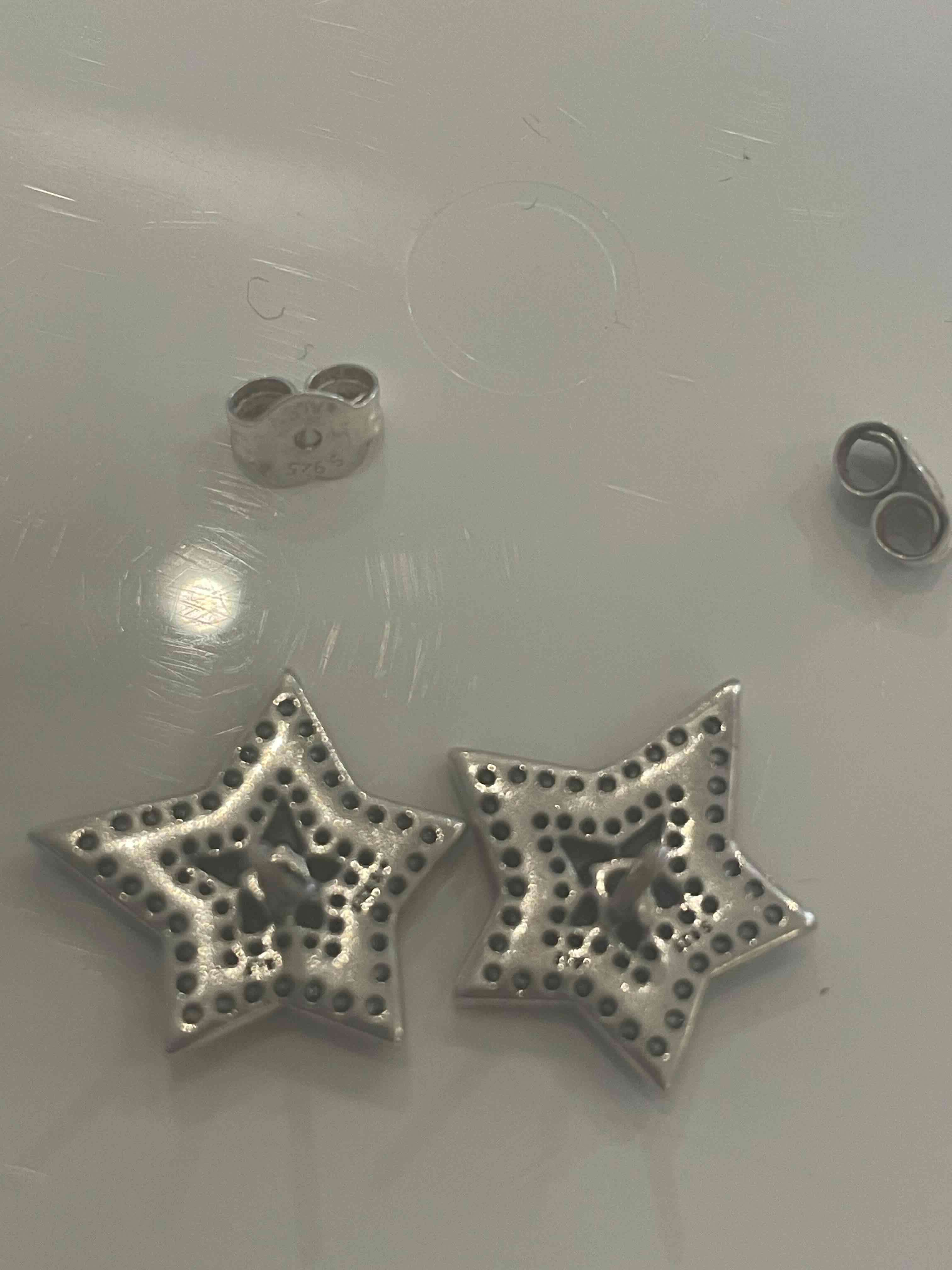 Aros de estrella plateados - miniatura 2