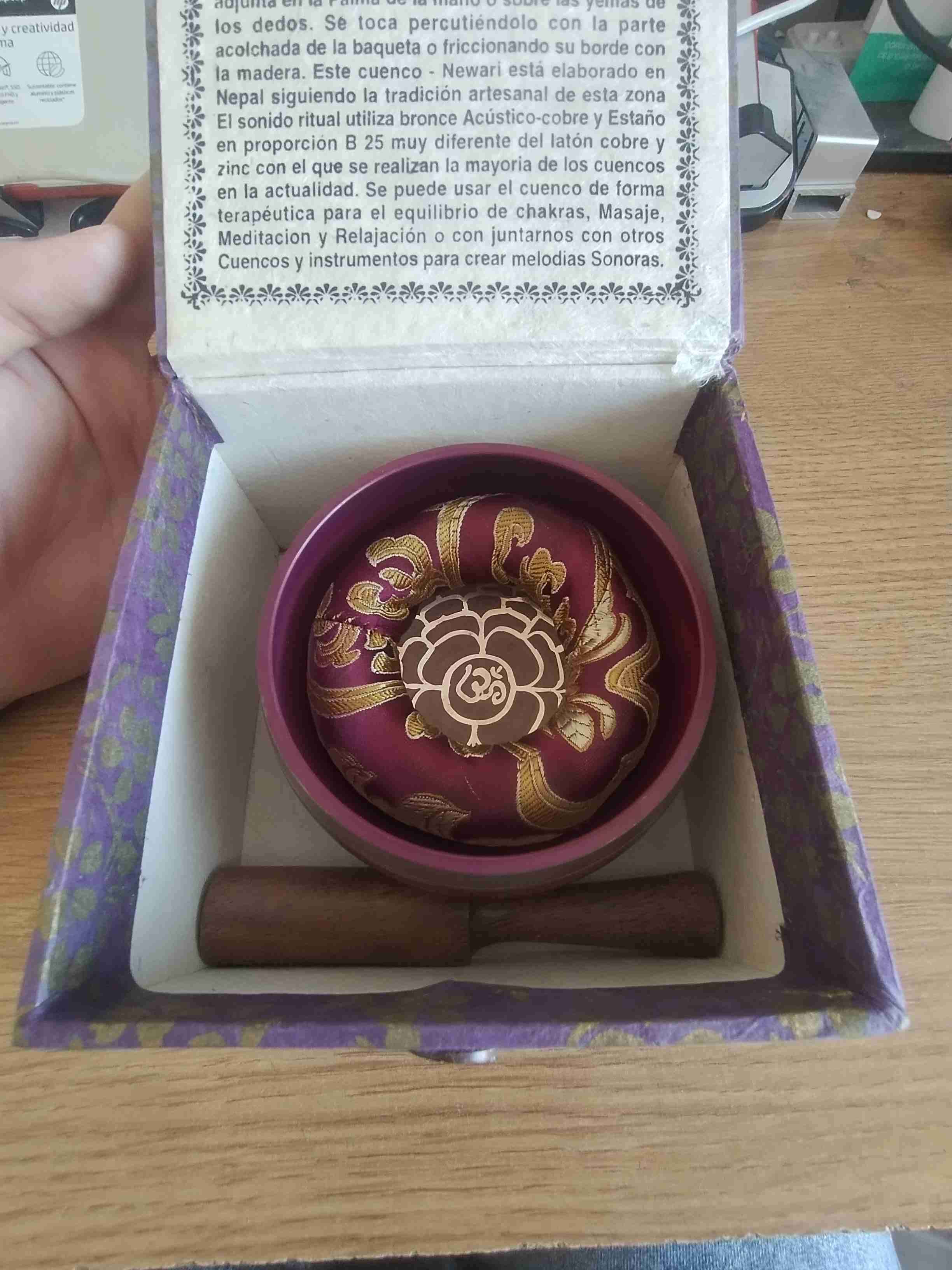 Caja decorativa púrpura artesanal - miniatura 2