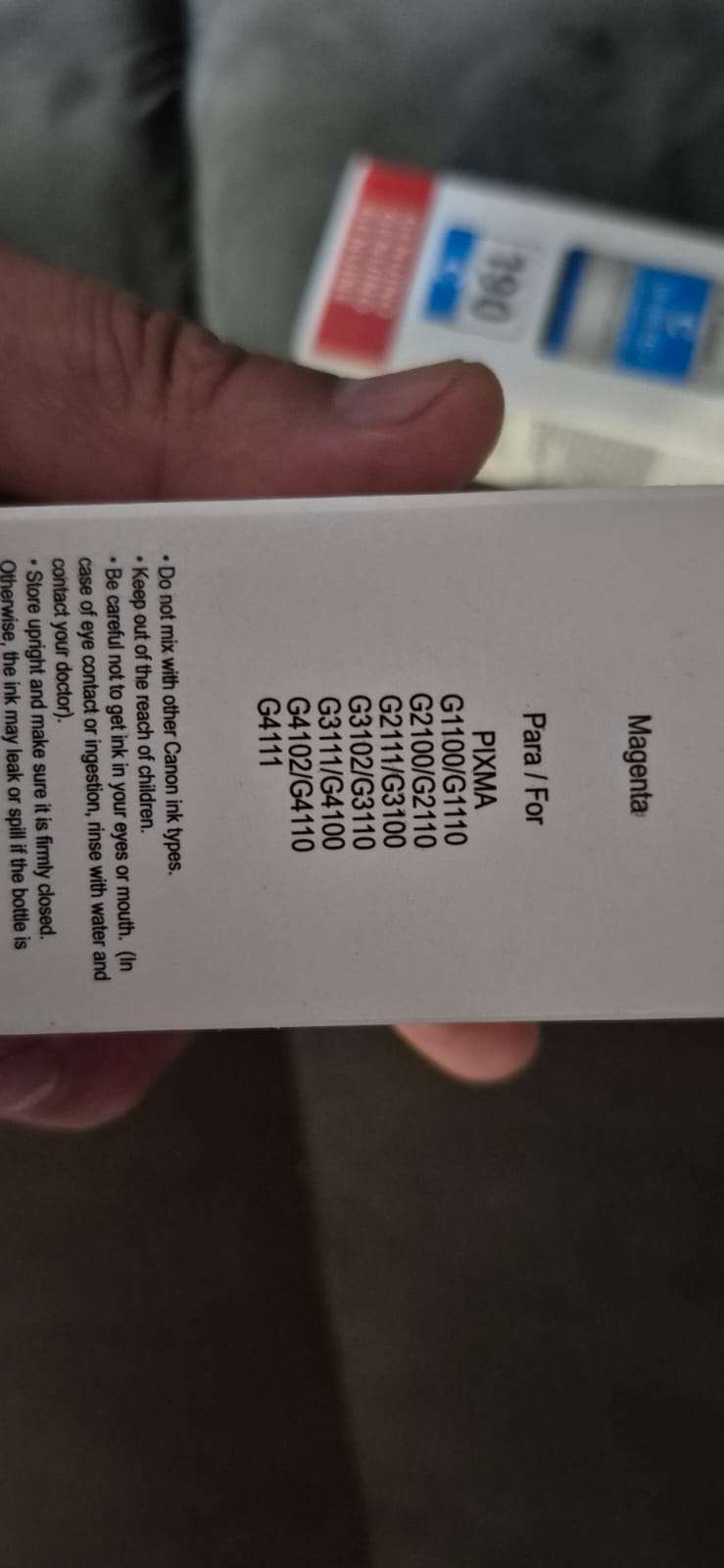 Pack x3 tintas Canon PIXMA 190 - miniatura 2