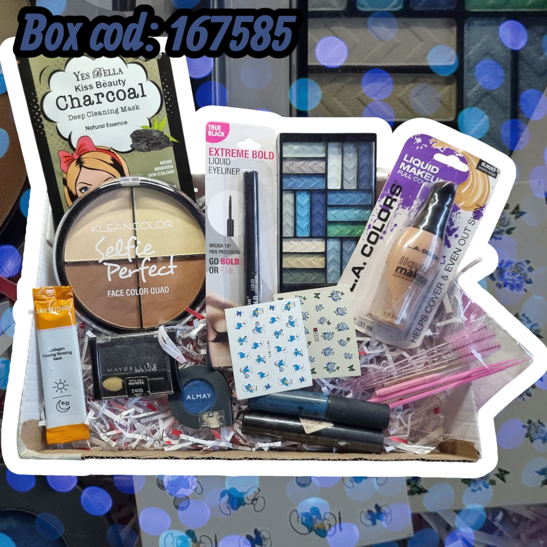 Set de maquillaje azulado