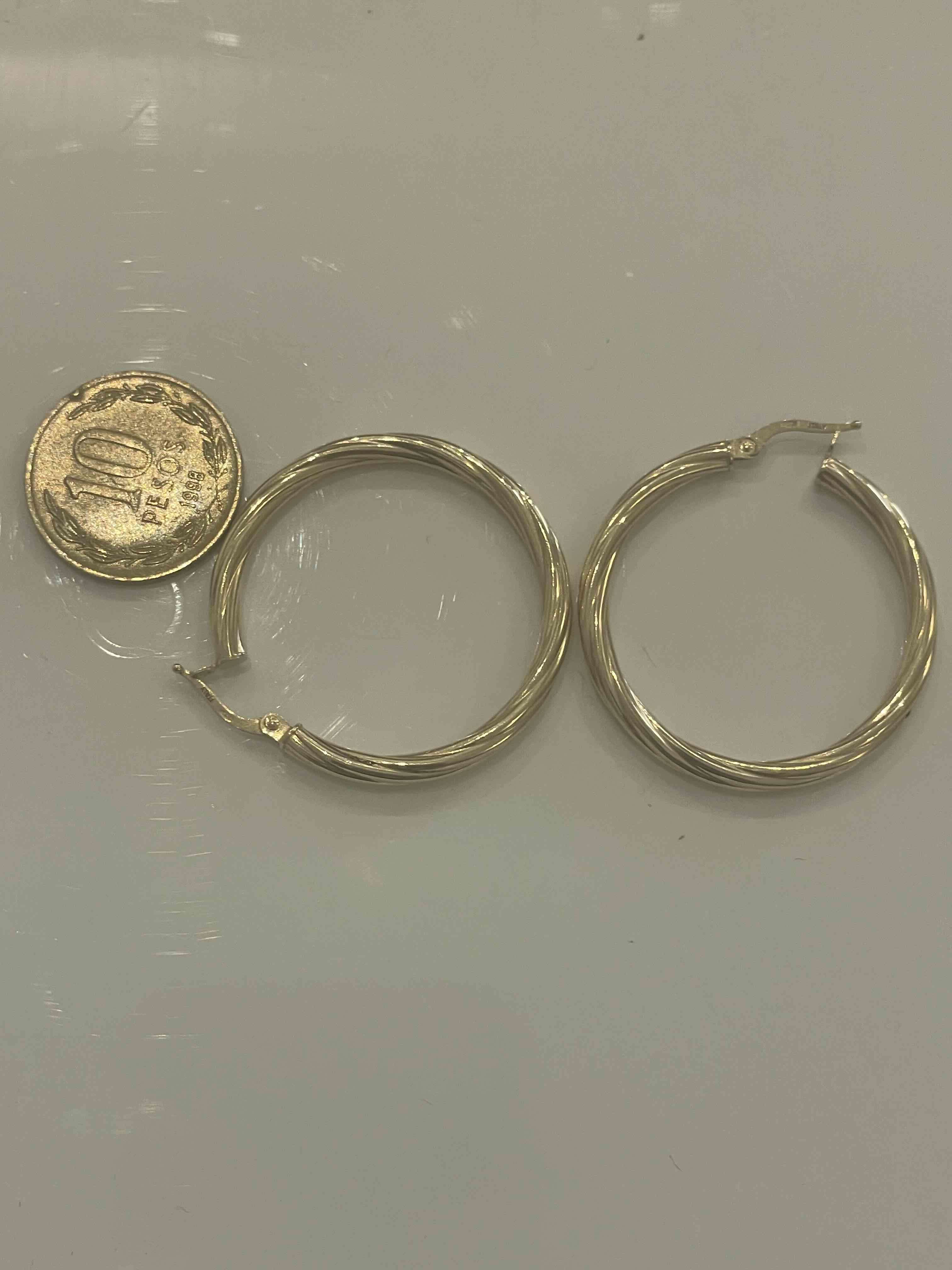 Aros dorados grandes - miniatura 5