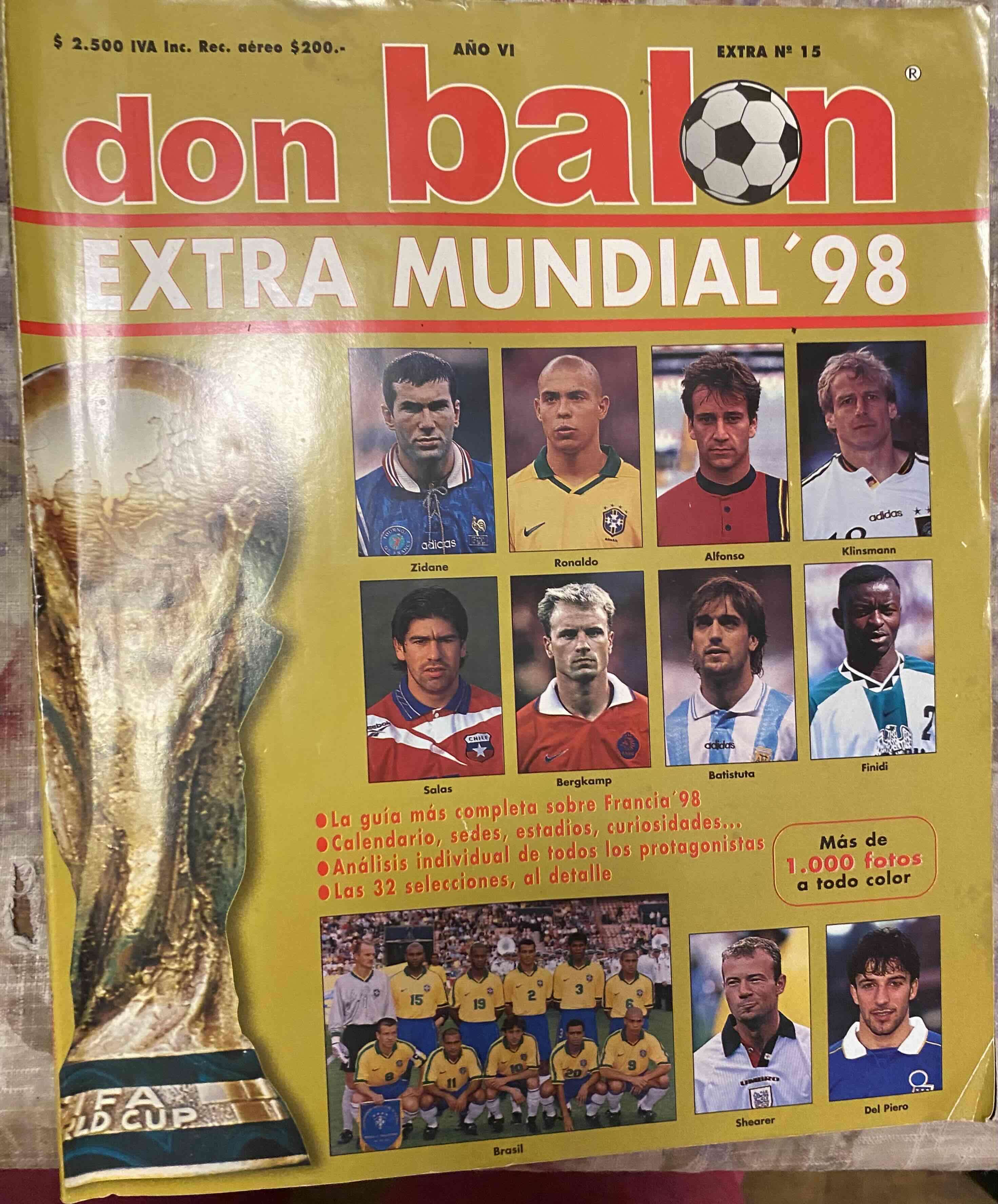 Revista Don Balón Extra Mundial '98