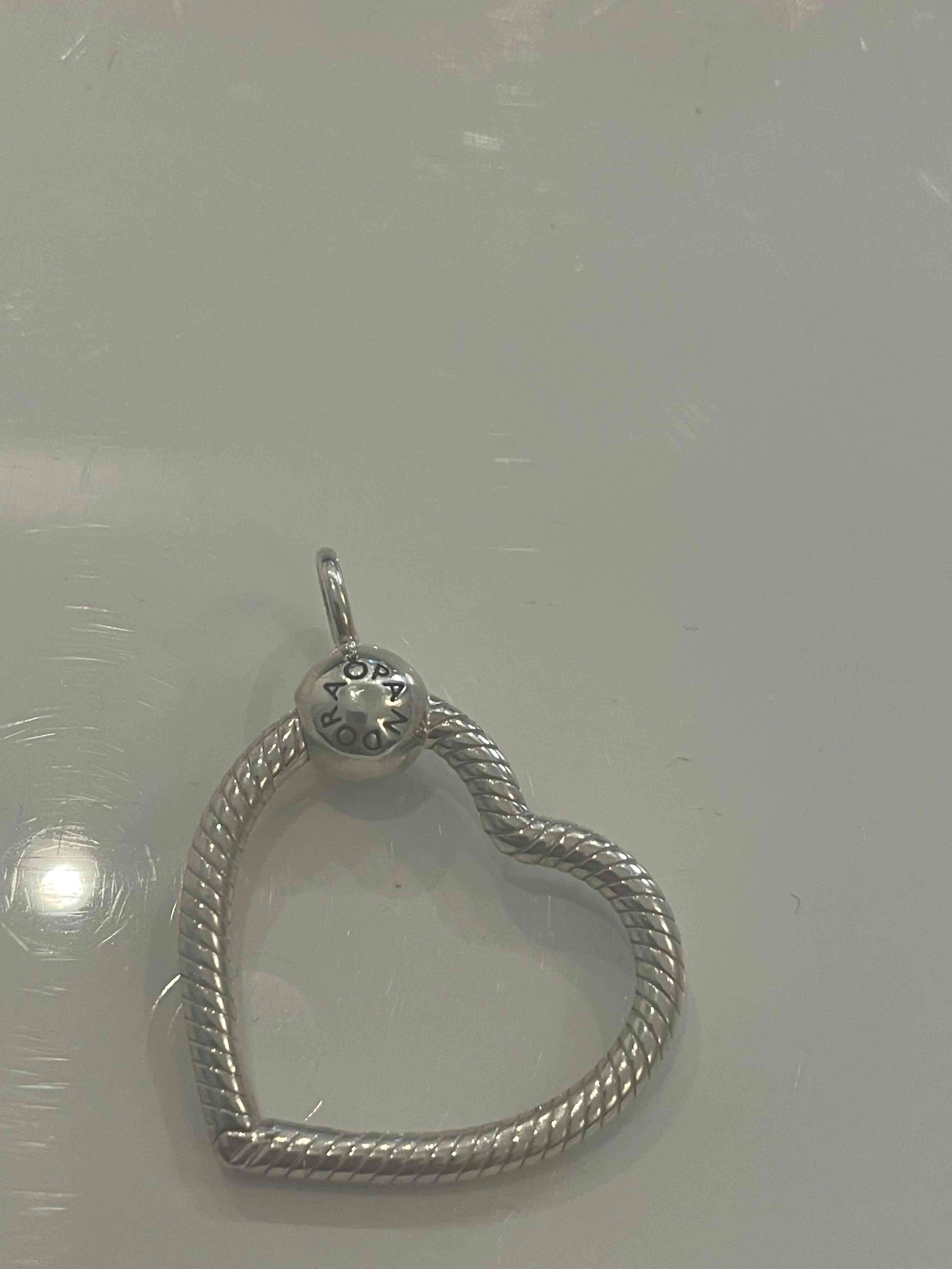 Colgante de corazón plateado - miniatura 2