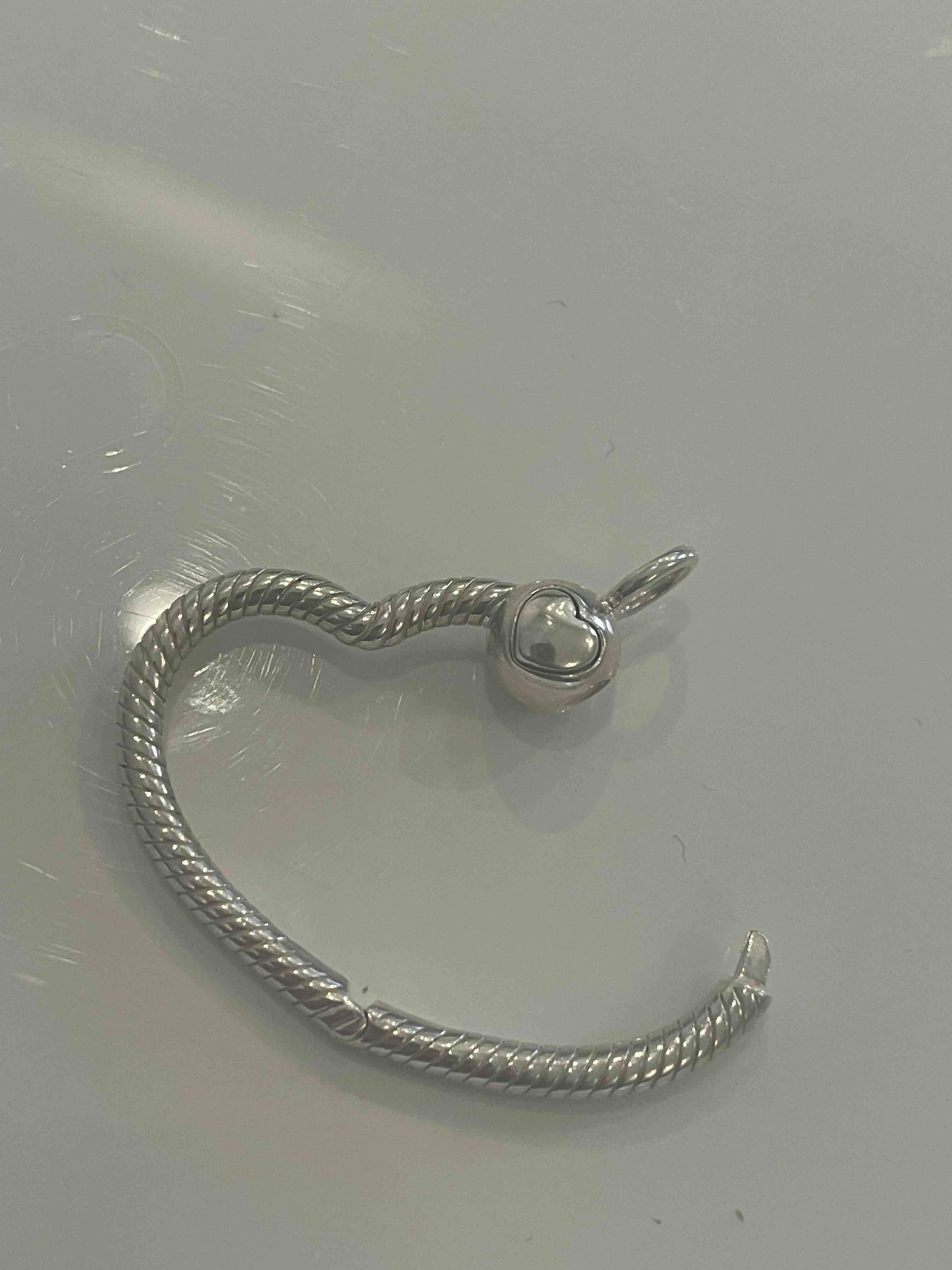 Colgante de corazón plateado - miniatura 3