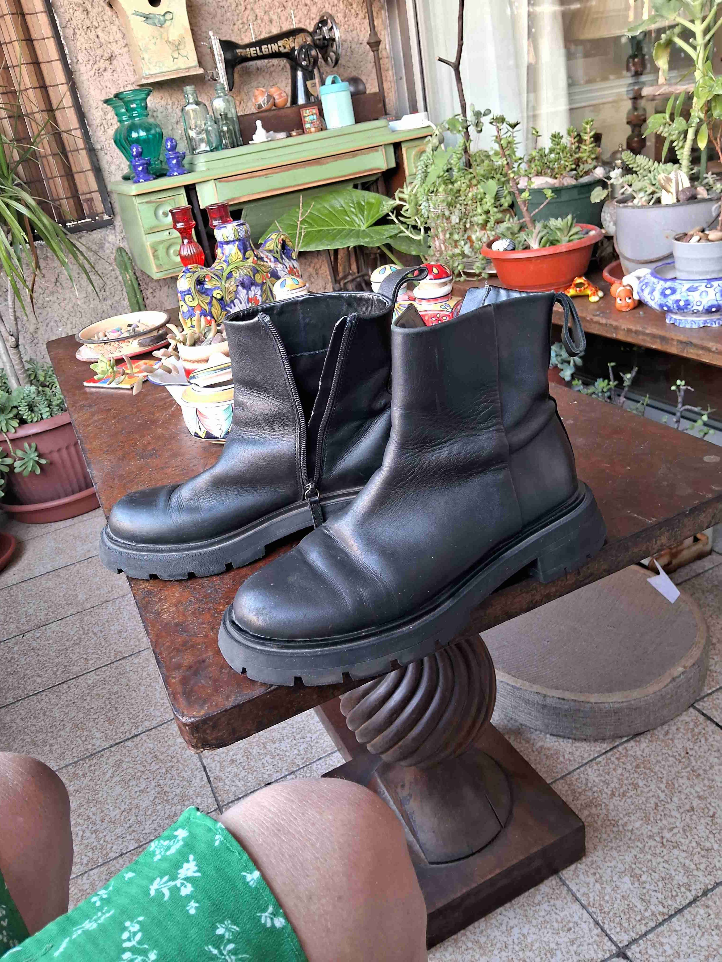 Borcego o Botin negras Zara - miniatura 2