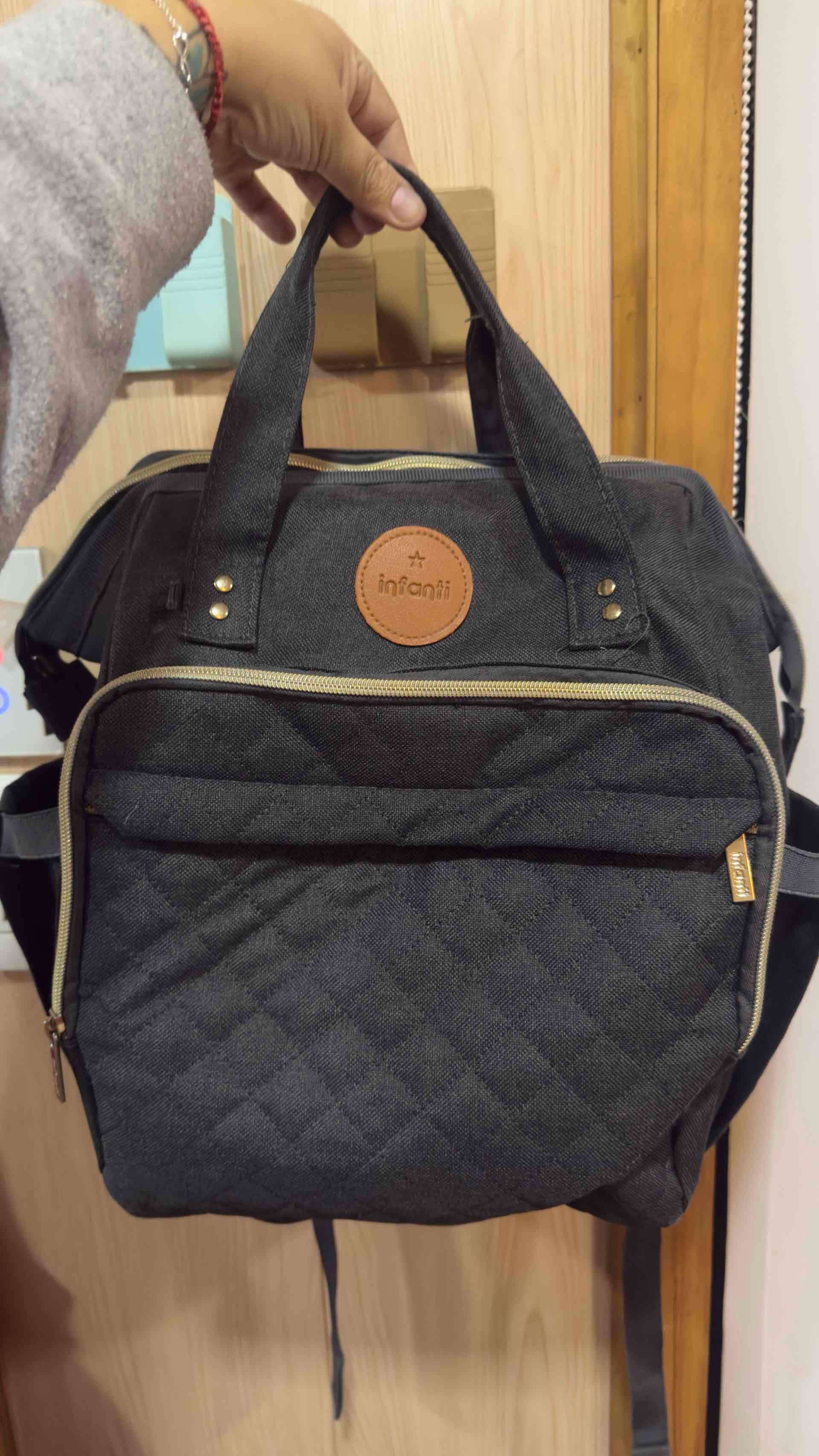 Mochila maternal negra Infanti - miniatura 3