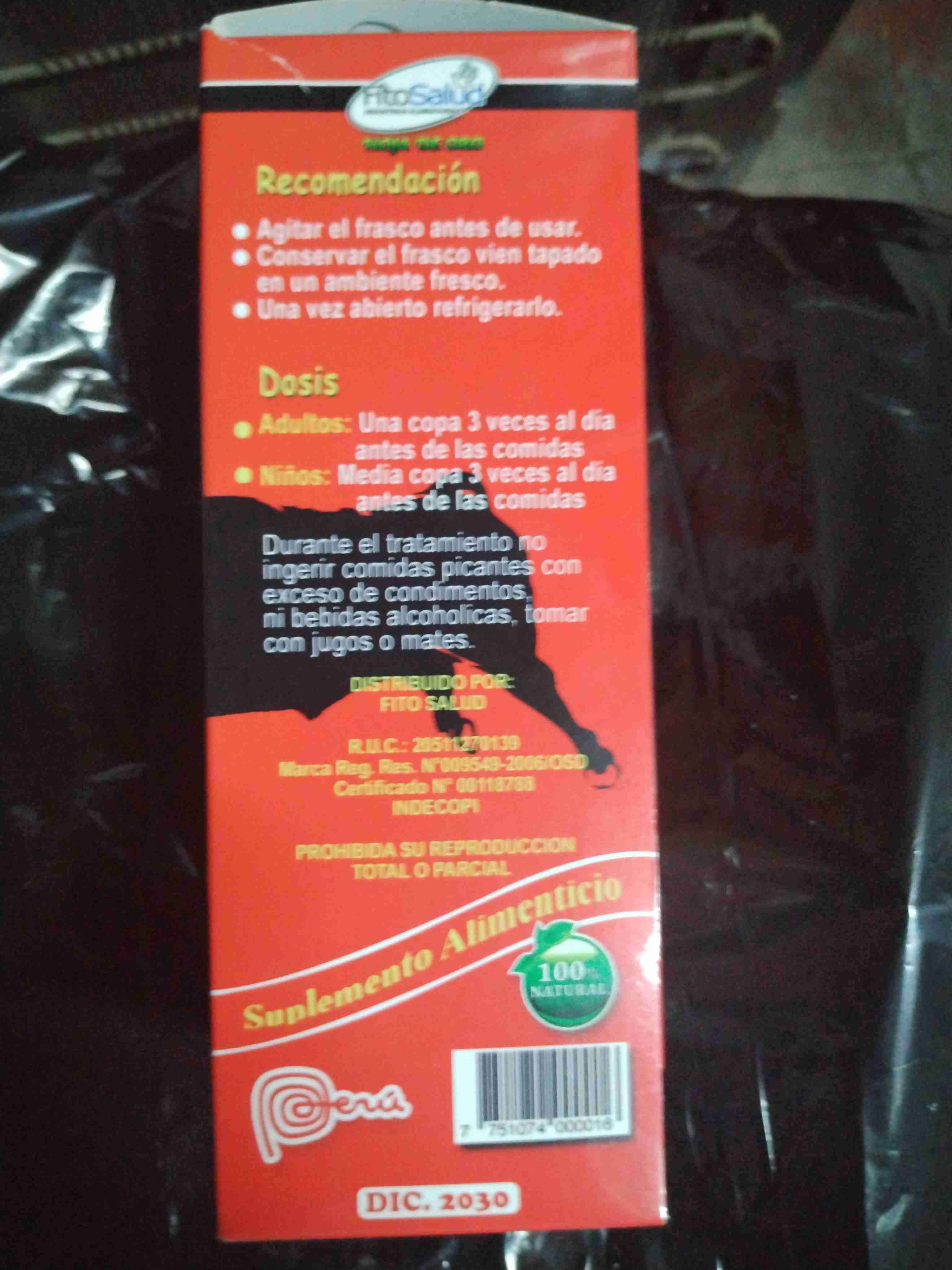 Multivitamínico Sangre de Toro 500ml Jarabe - miniatura 2