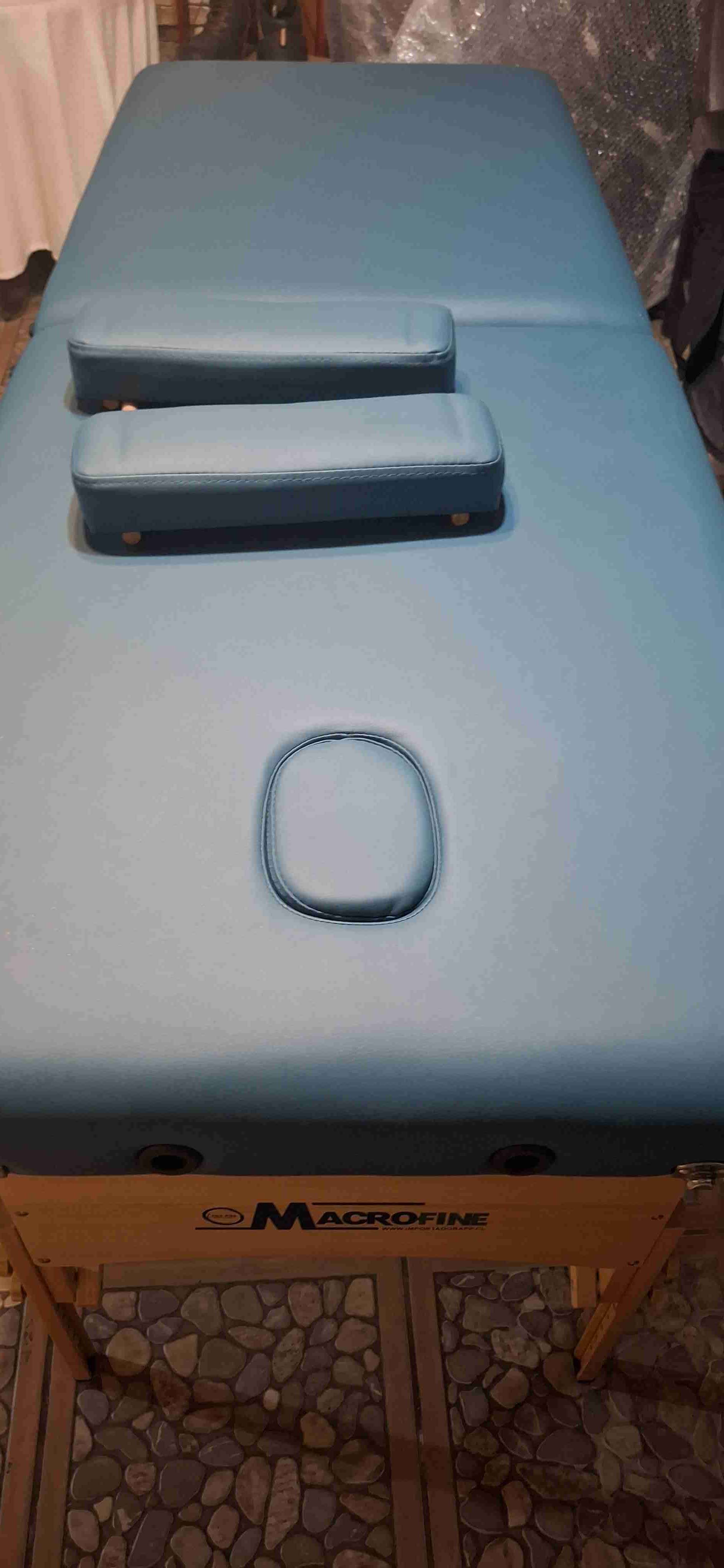 Camilla de masaje azul plegable - miniatura 2