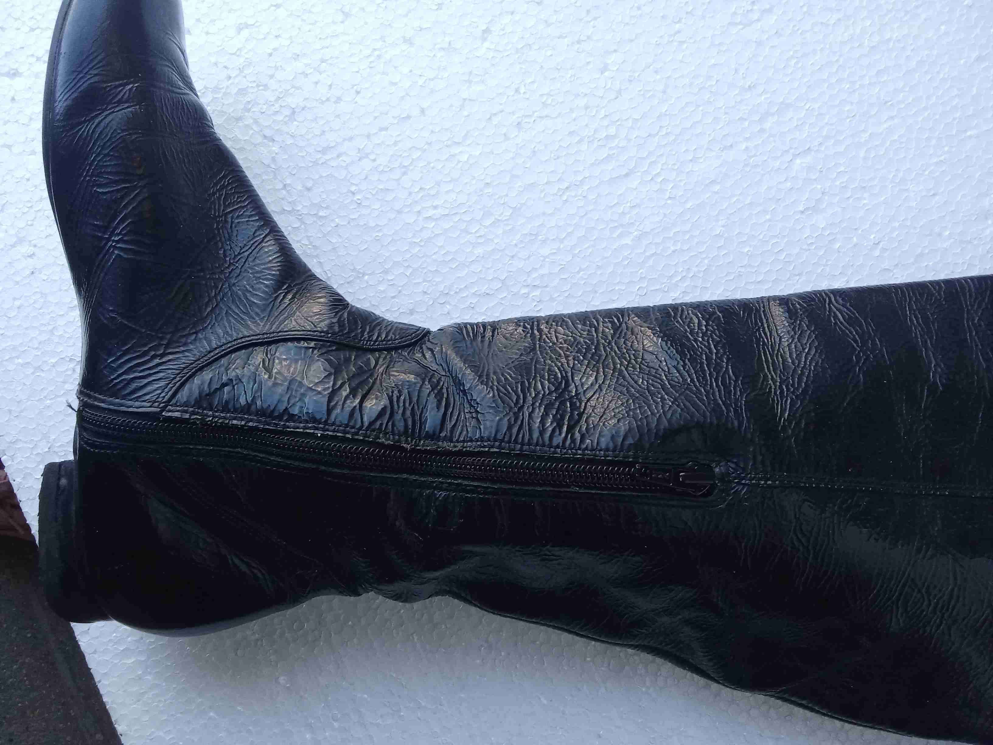 Botas altas negras de cuero - 2