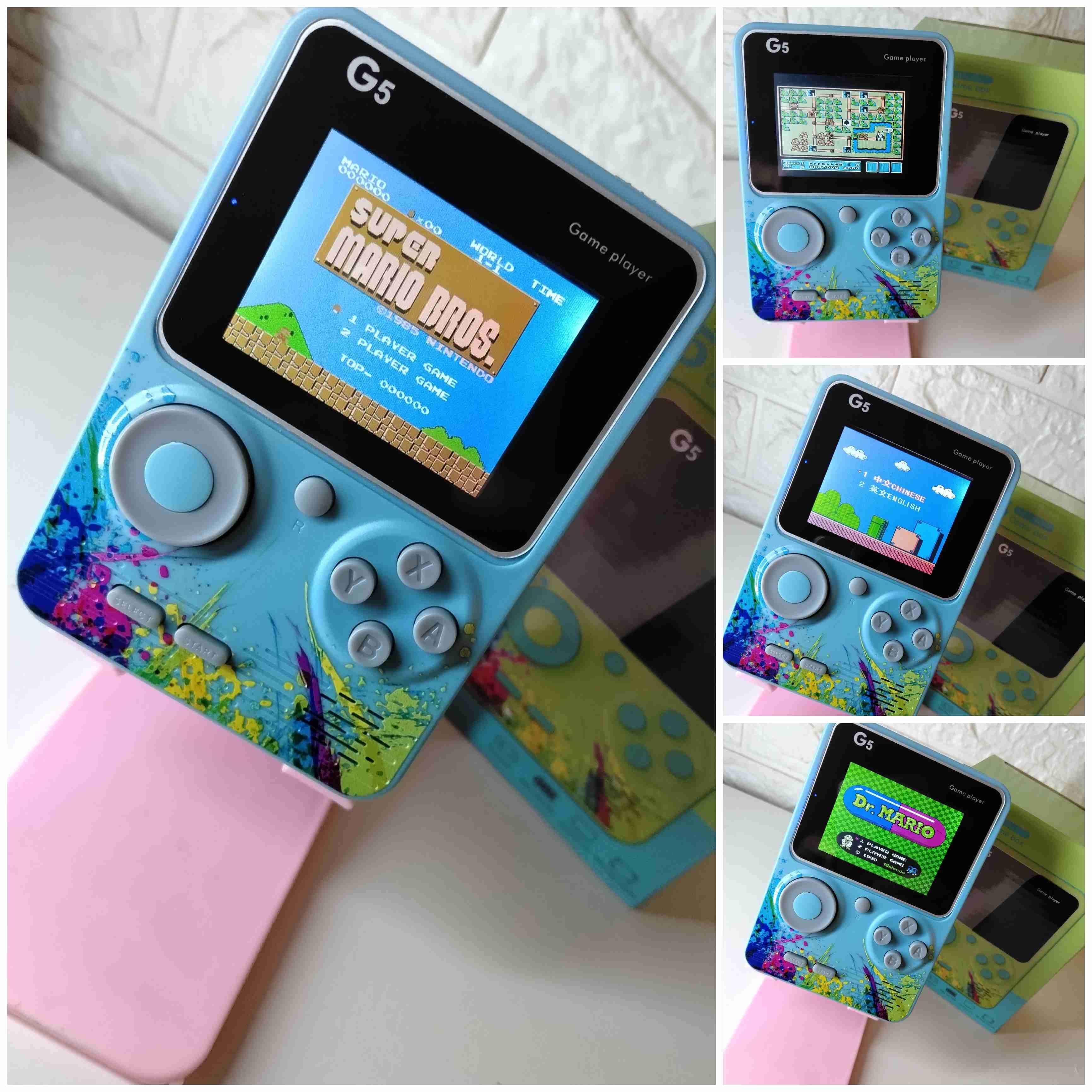 Consola portátil G5 azul muchos juegos de NES