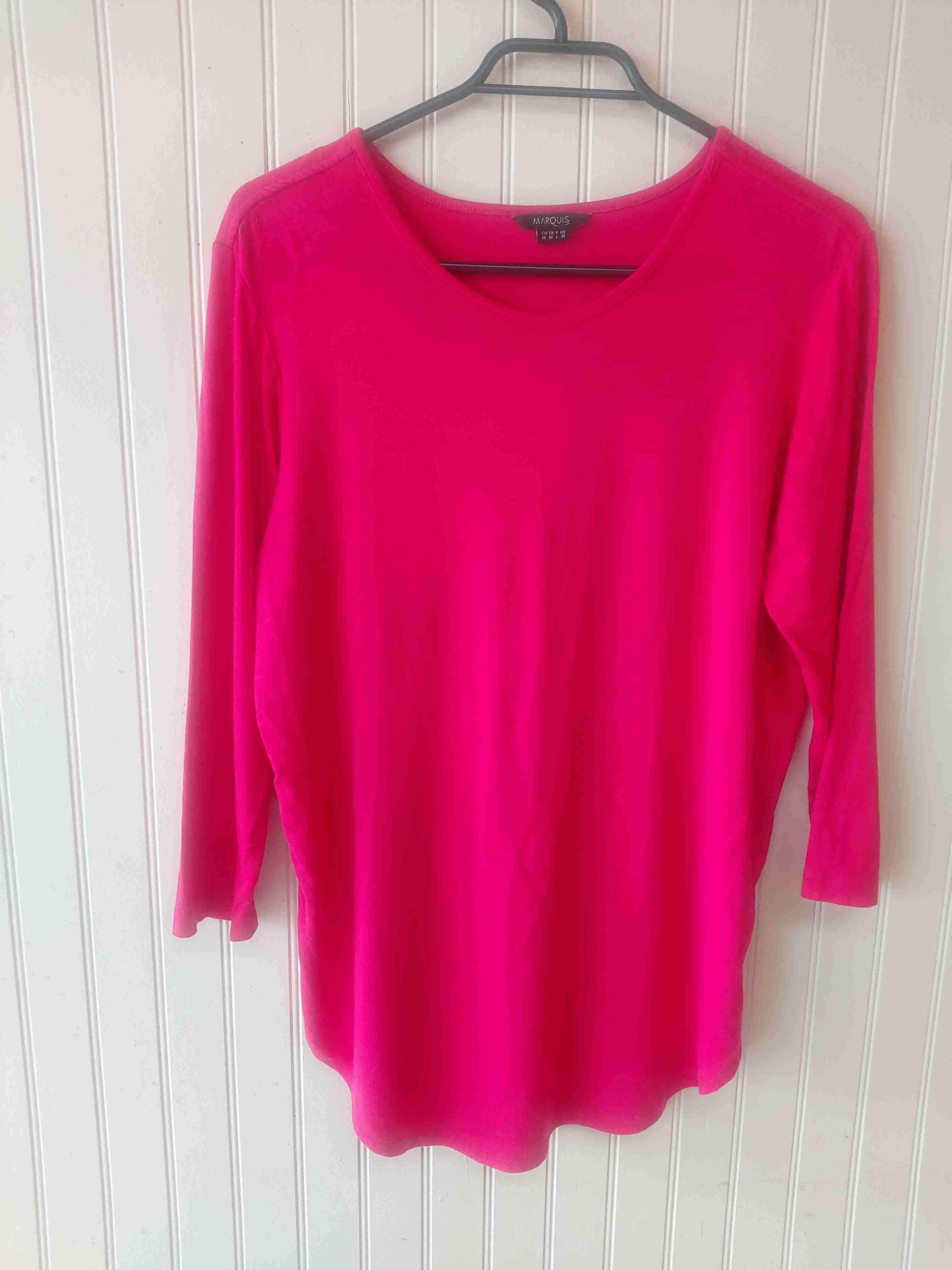 Polera fucsia manga larga - 1