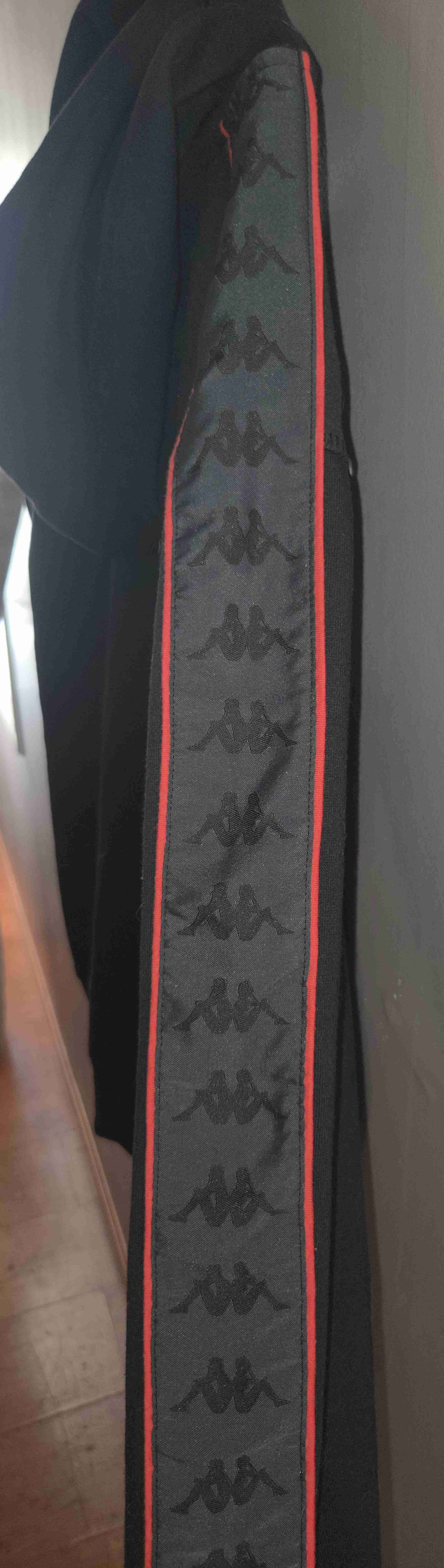 Poleron Kappa Negro/Rojo - miniatura 3